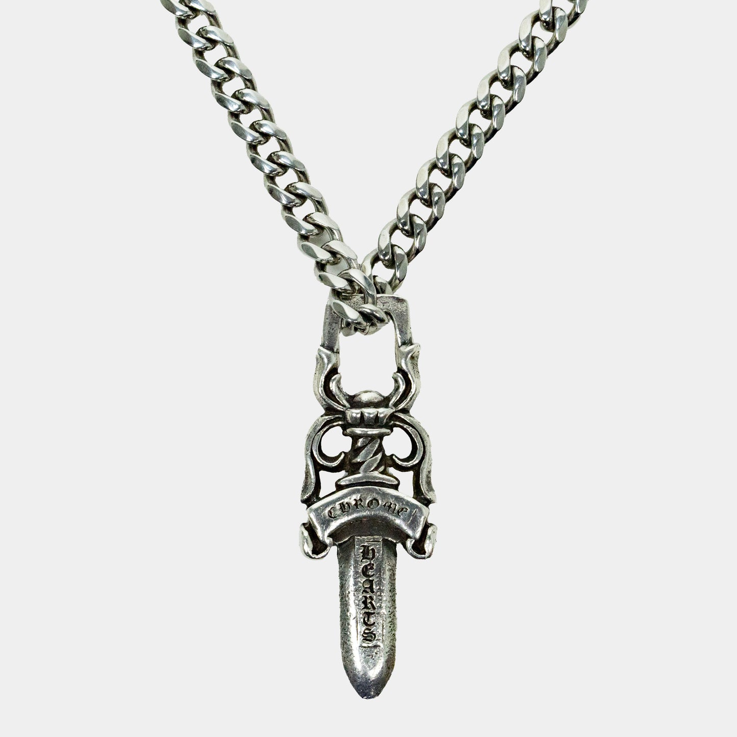 Chrome Hearts Large N10 Dagger Pendant (with chain)