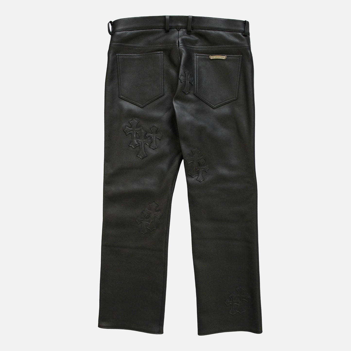 Cross Patch Leather Trouser