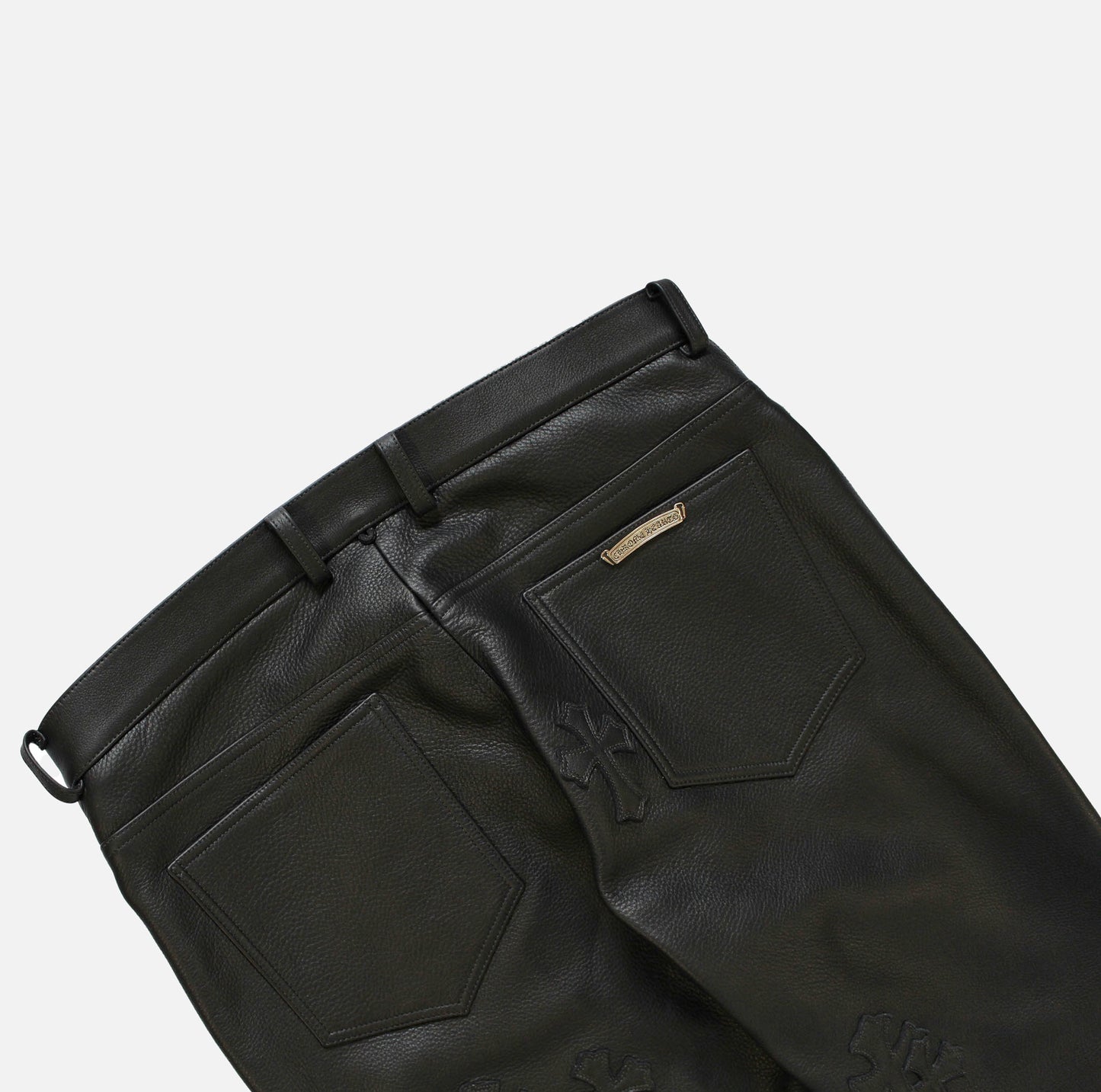 Cross Patch Leather Trouser