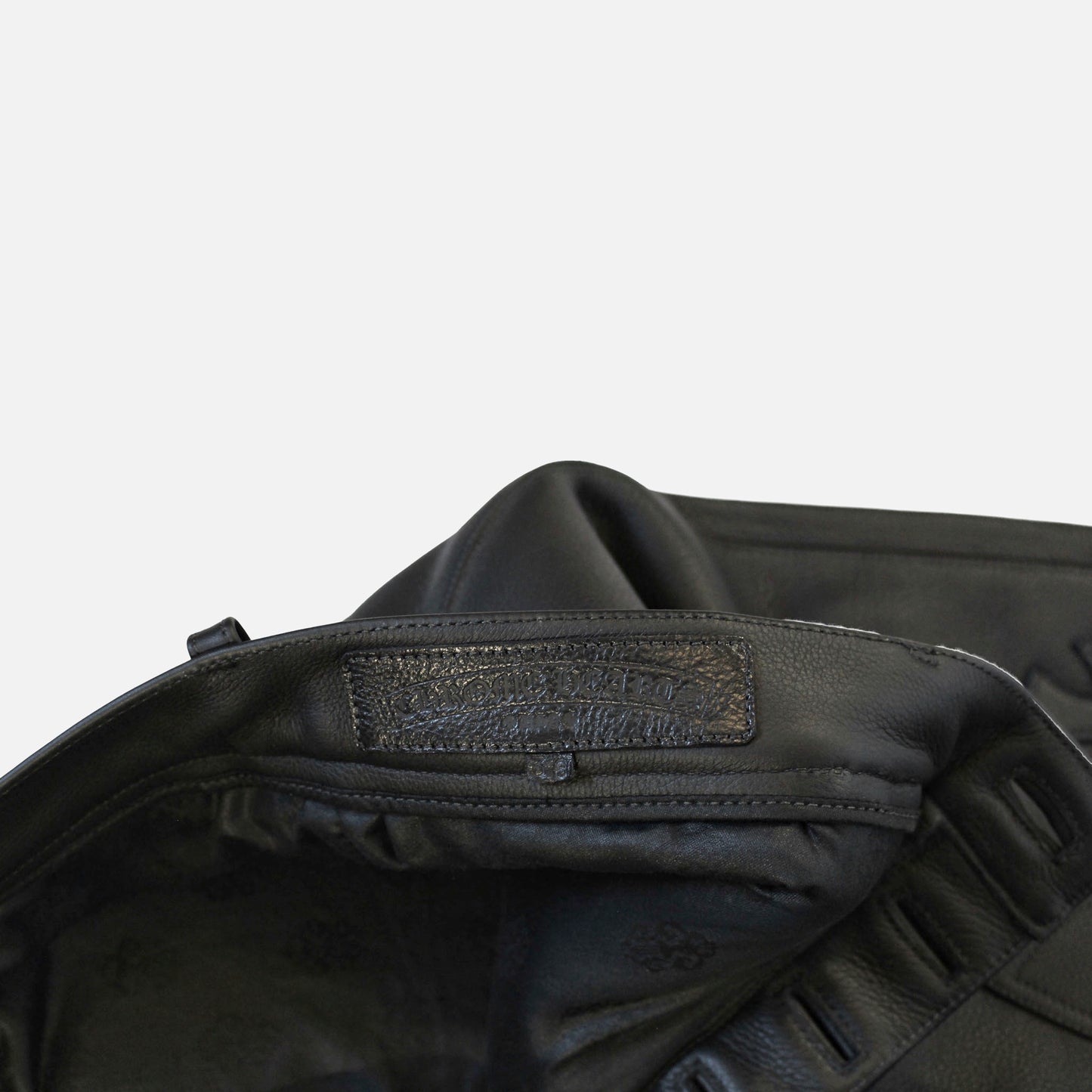 Cross Patch Leather Trouser