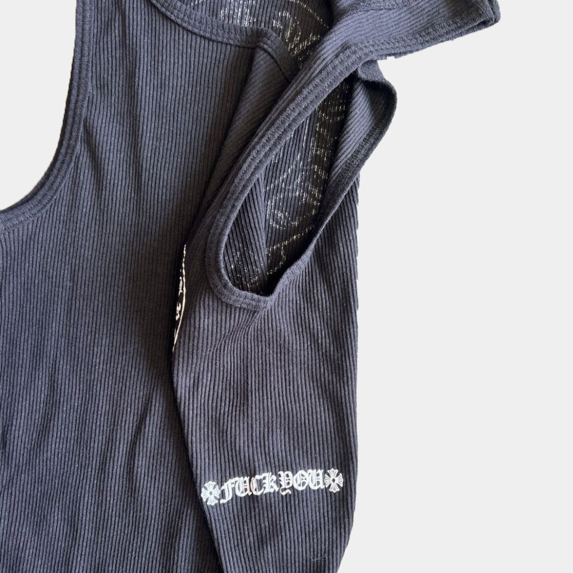 Chrome Hearts "F*ck You" Horse Shoe Logo Ribbed Tank