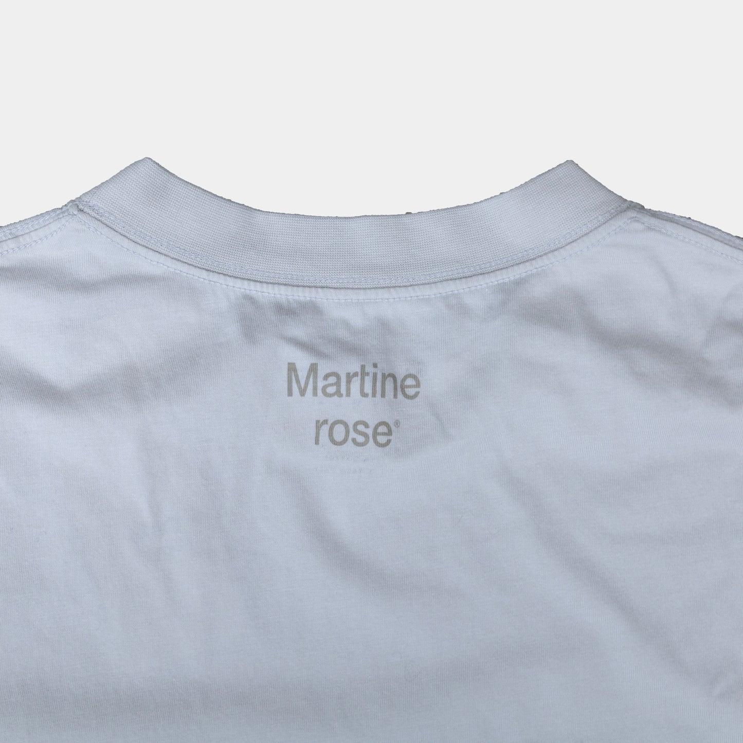 Martine Rose Front Printed Oversized Crew-neck T-Shirt