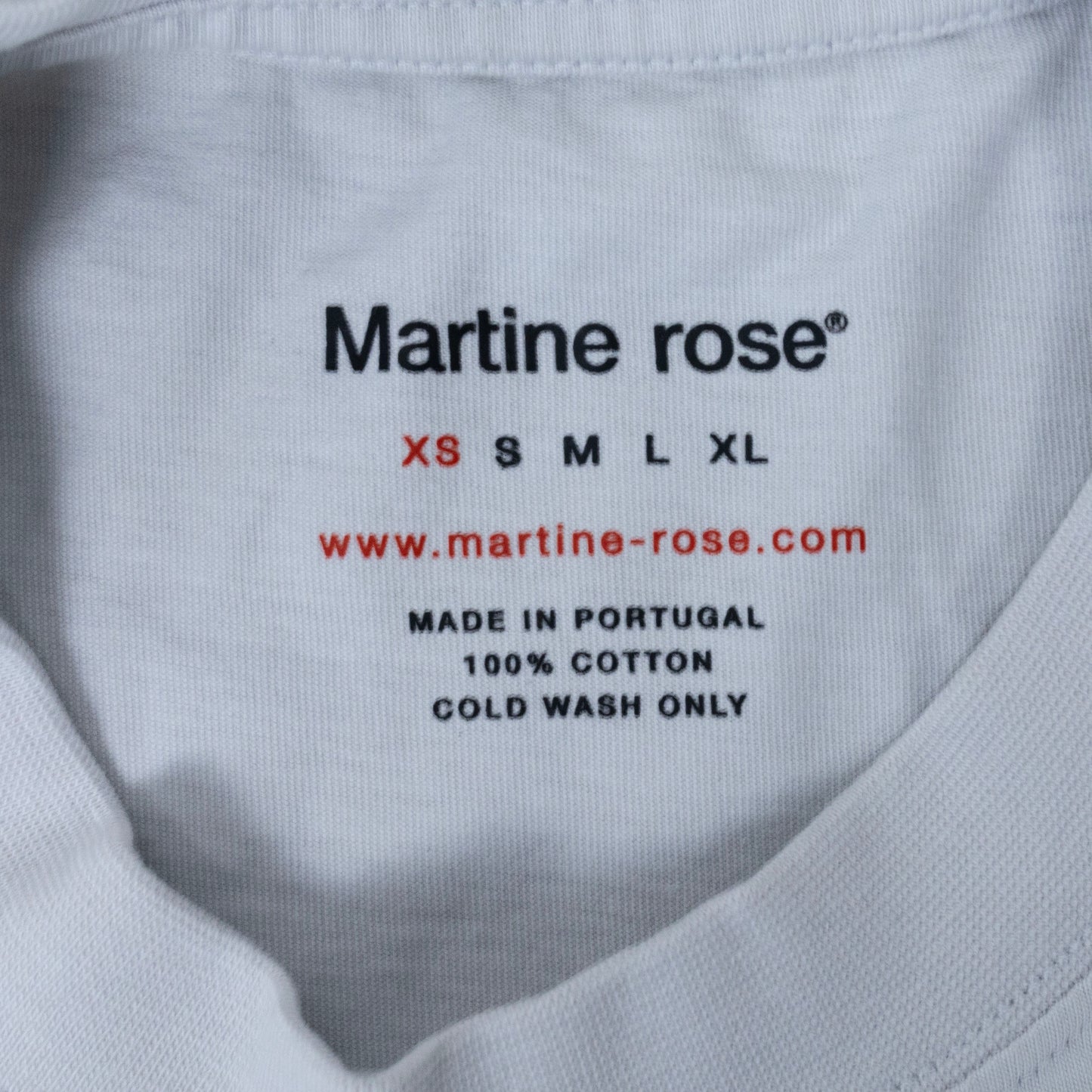 Martine Rose Front Printed Oversized Crew-neck T-Shirt