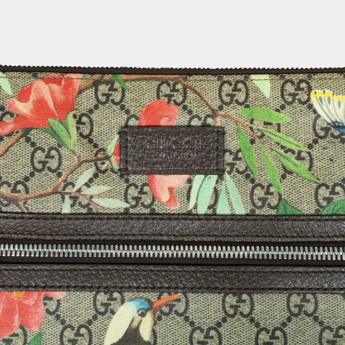 Gucci Tian Print GG Supreme Canvas Messenger Bag
