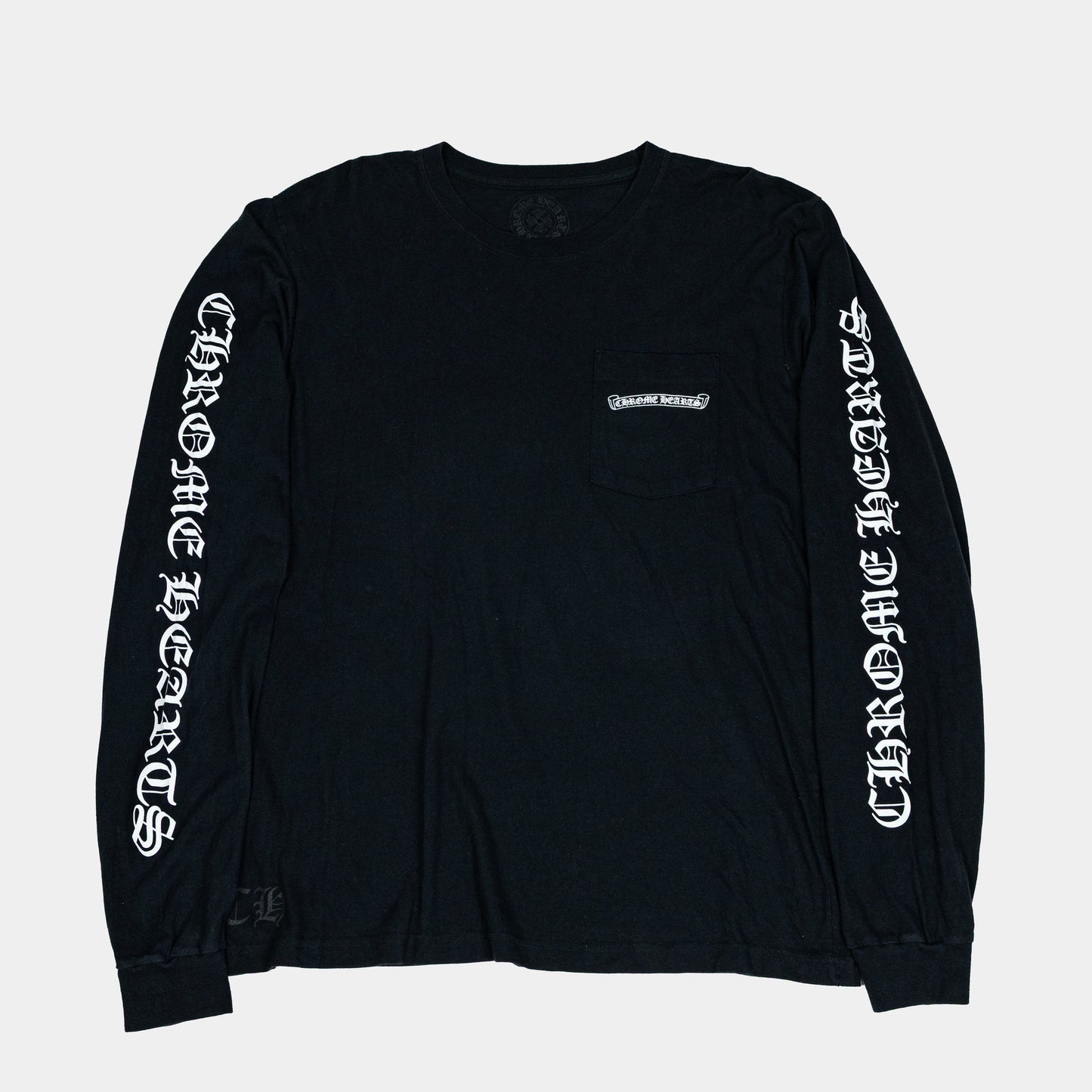 Chrome Hearts Scroll Logo Longsleeve T-Shirt