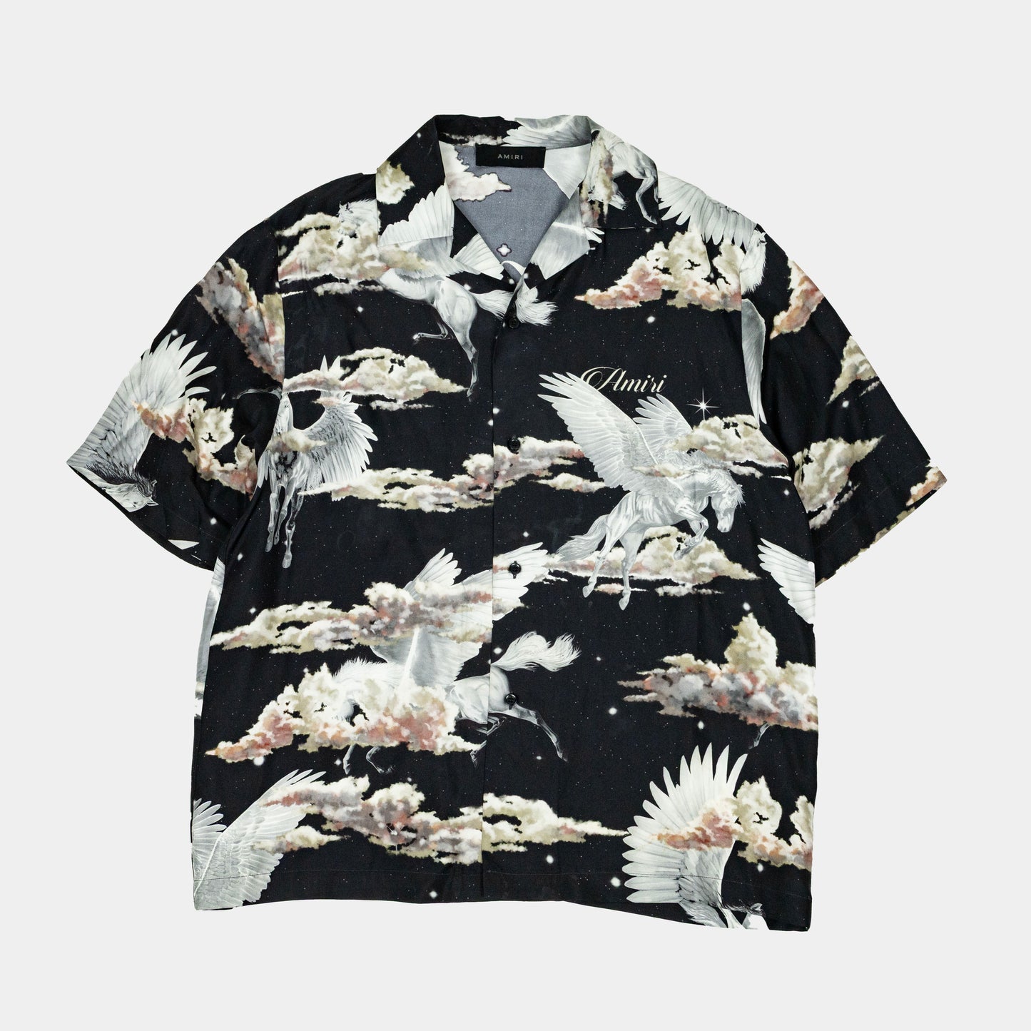 Amiri Pegasus Silk Bowling Shirt