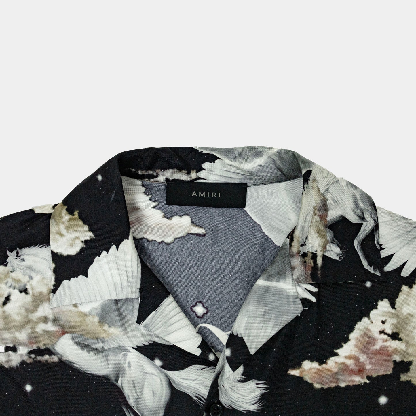 Amiri Pegasus Silk Bowling Shirt