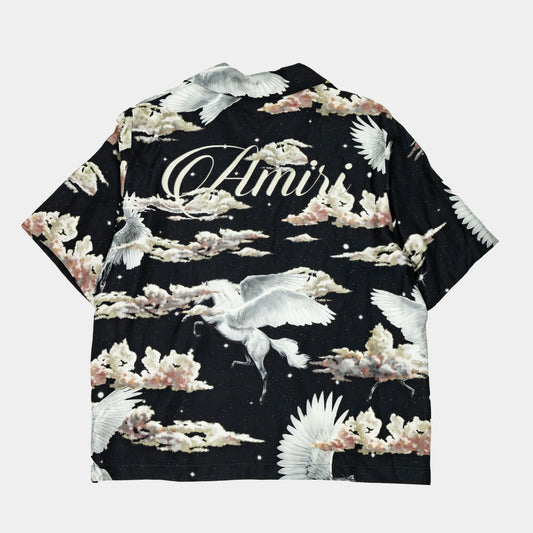 Amiri Pegasus Silk Bowling Shirt