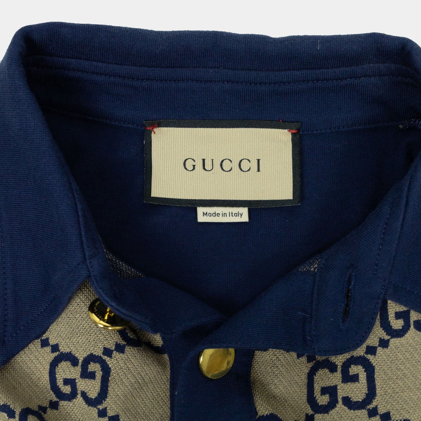 Gucci Knitted GG Monogram Polo
