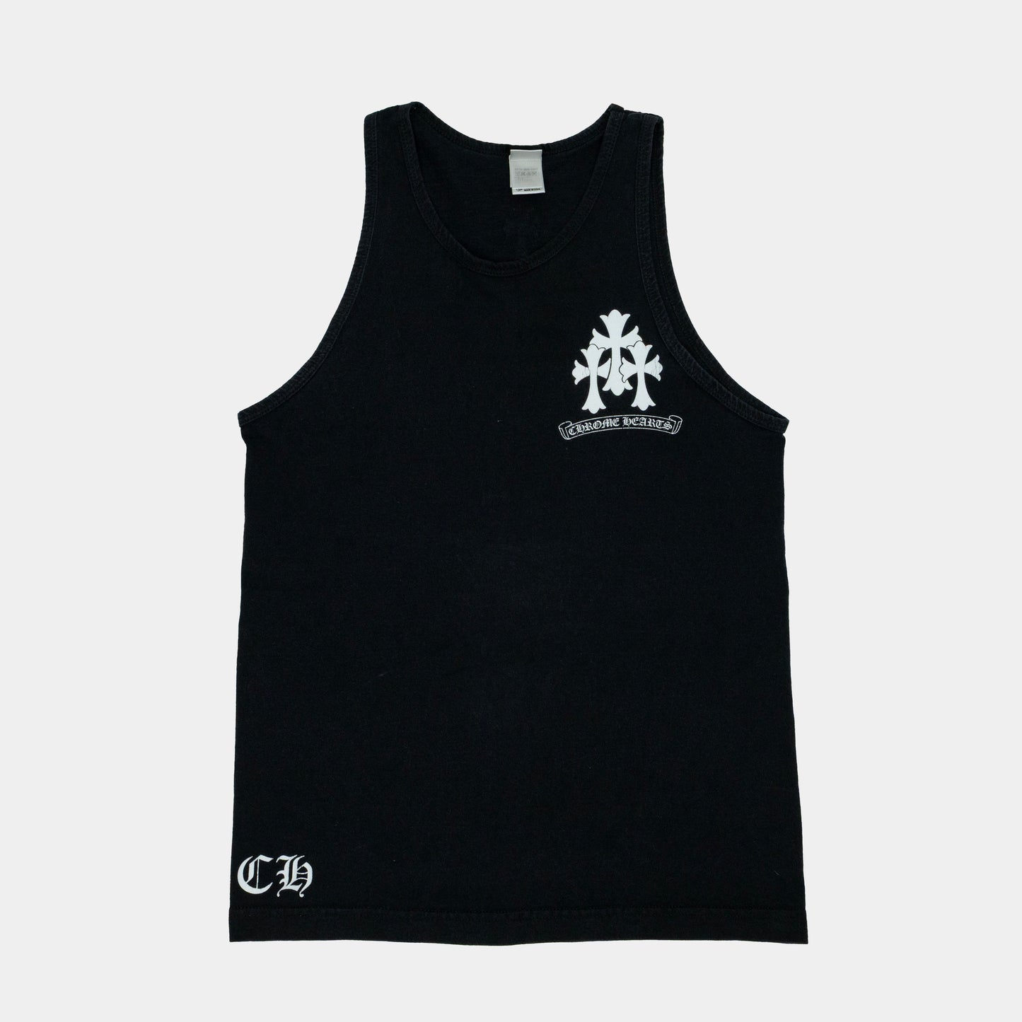 Chrome Hearts Vintage Triple Cross Logo Tank Top