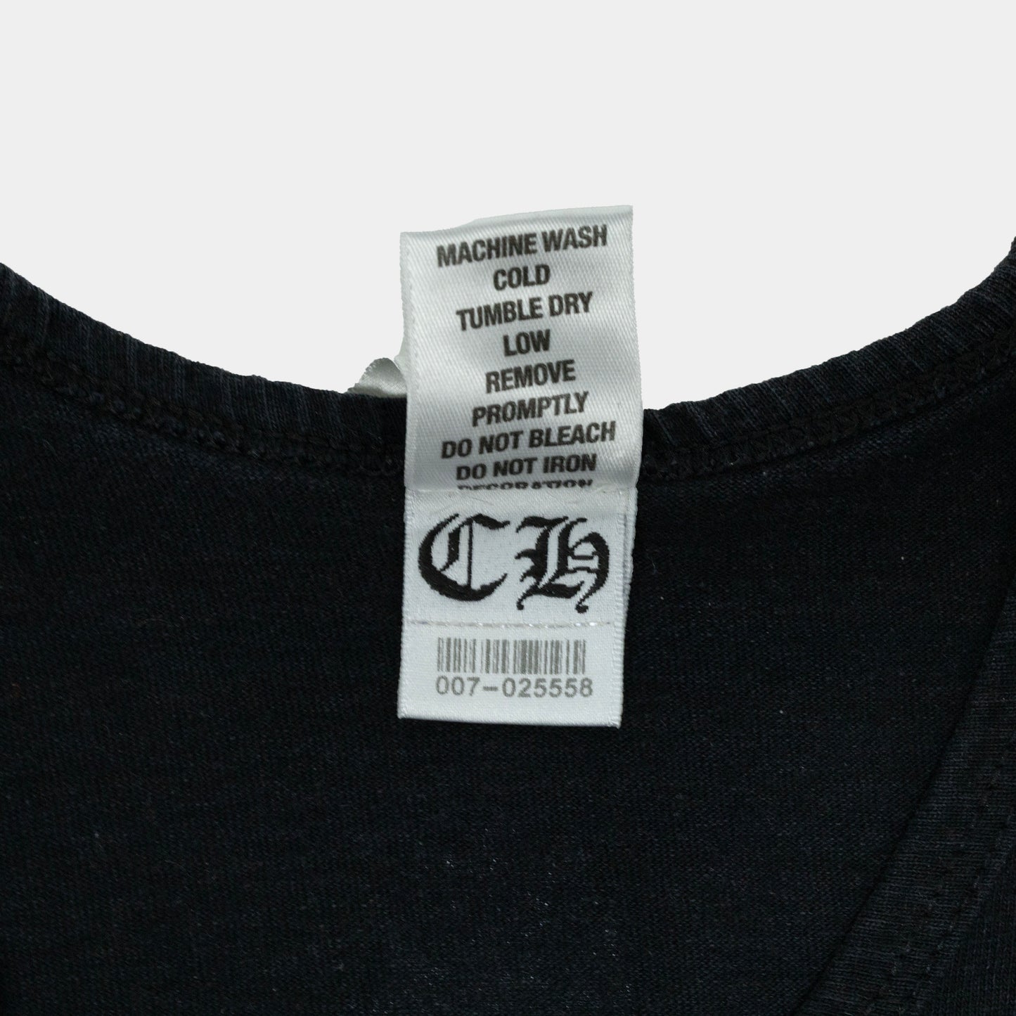 Chrome Hearts Vintage Triple Cross Logo Tank Top