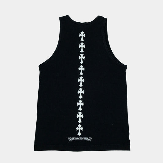 Chrome Hearts Vintage Triple Cross Logo Tank Top
