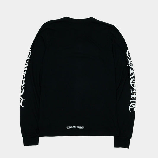Chrome Hearts Scripture Sleeve Logo Longsleeve T-Shirt