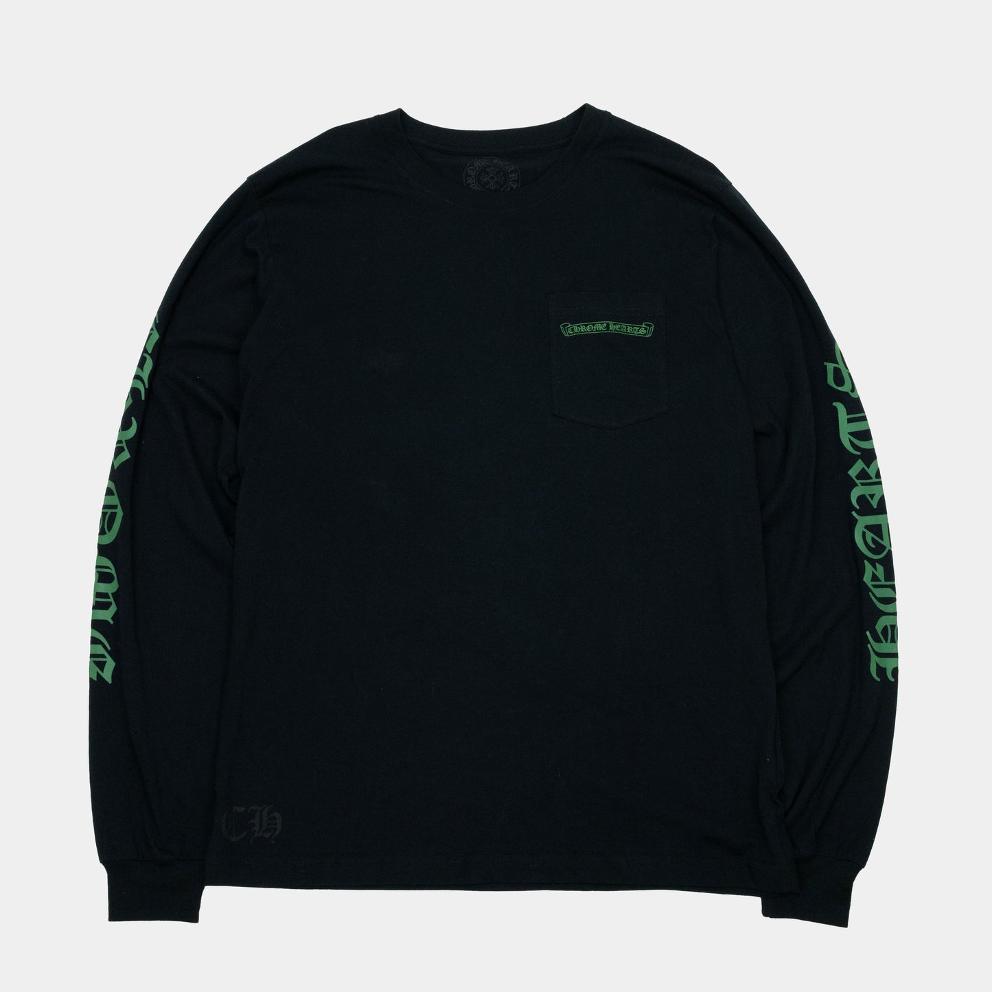 Chrome Hearts Cemetery Cross Logo Longsleeve T-Shirt