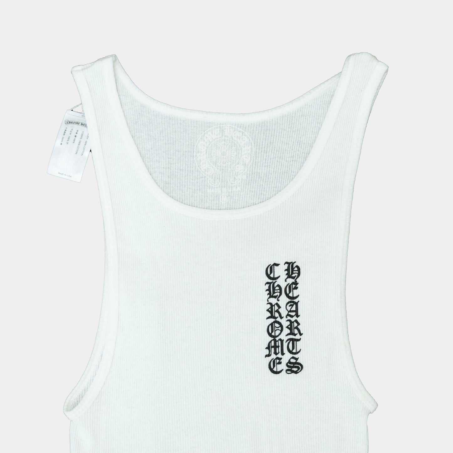 Chrome Hearts "T Bar" Logo Rib Tank Top