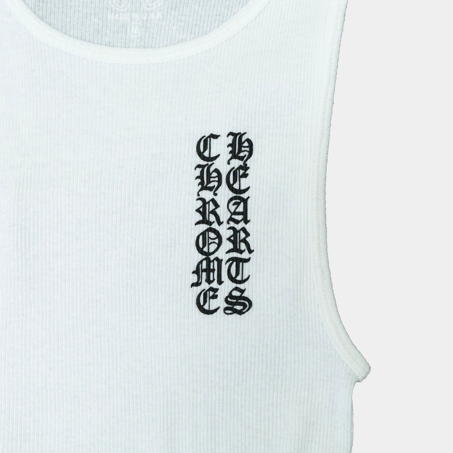 Chrome Hearts "T Bar" Logo Rib Tank Top