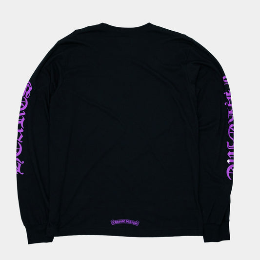 Chrome Hearts Scripture Sleeve Logo Longsleeve T-Shirt