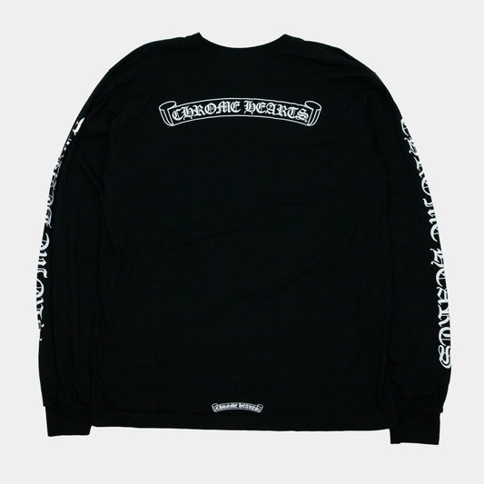 Chrome Hearts Scroll Logo Longsleeve T-Shirt