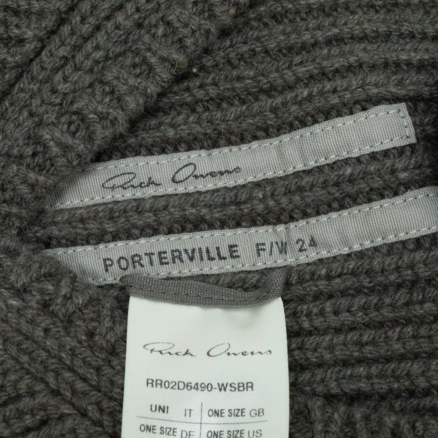 Rick Owens Knitted Balaclava Beanie