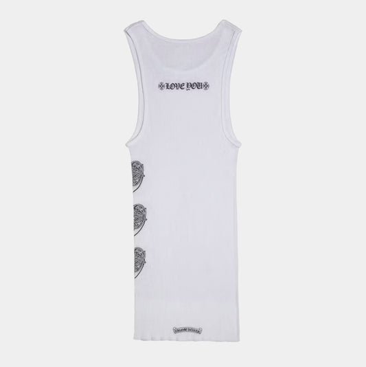 Chrome Hearts Valentine's Day "Love you" Rib Tank Top
