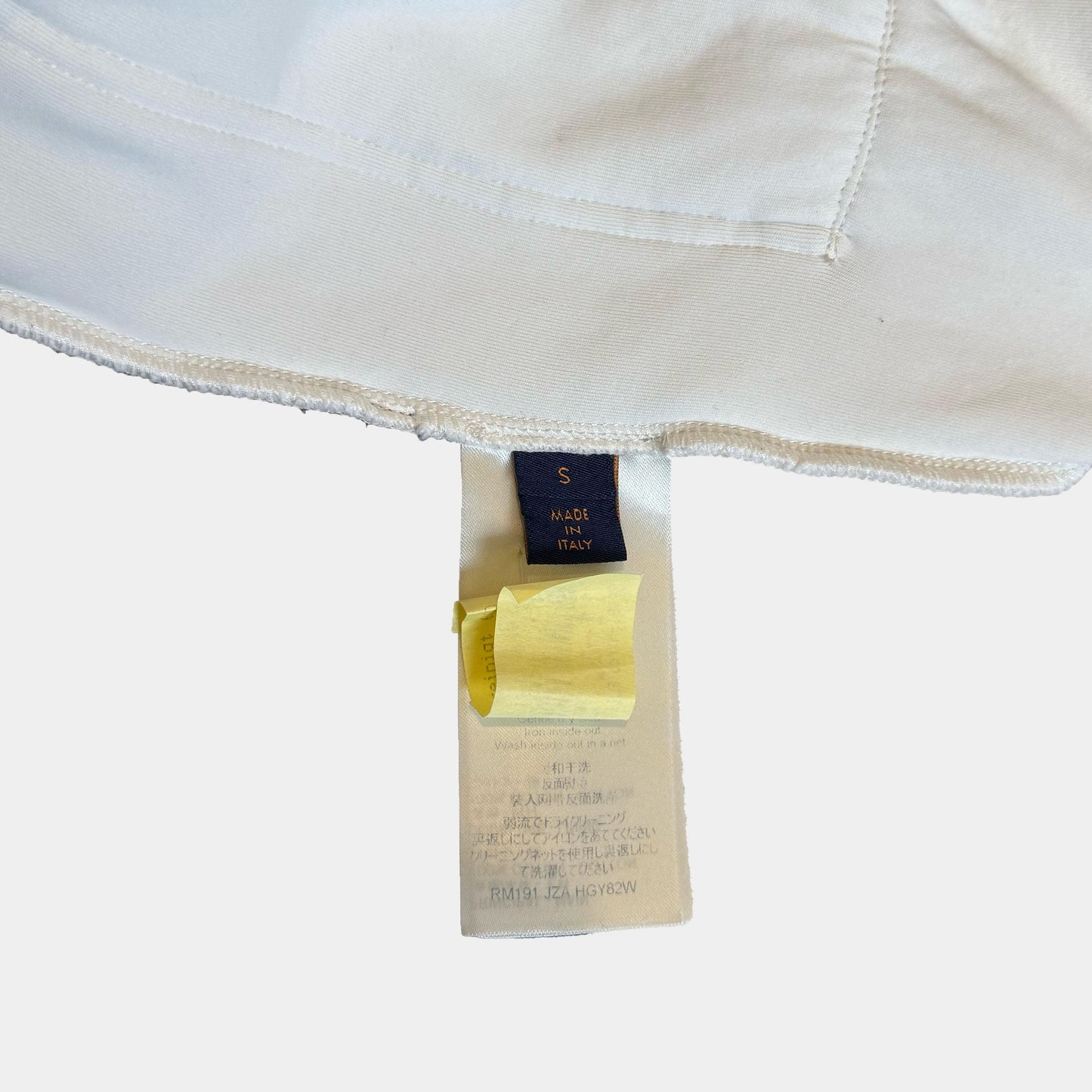 Louis Vuitton White Flocked Embossed Half-zip Sweatshirt