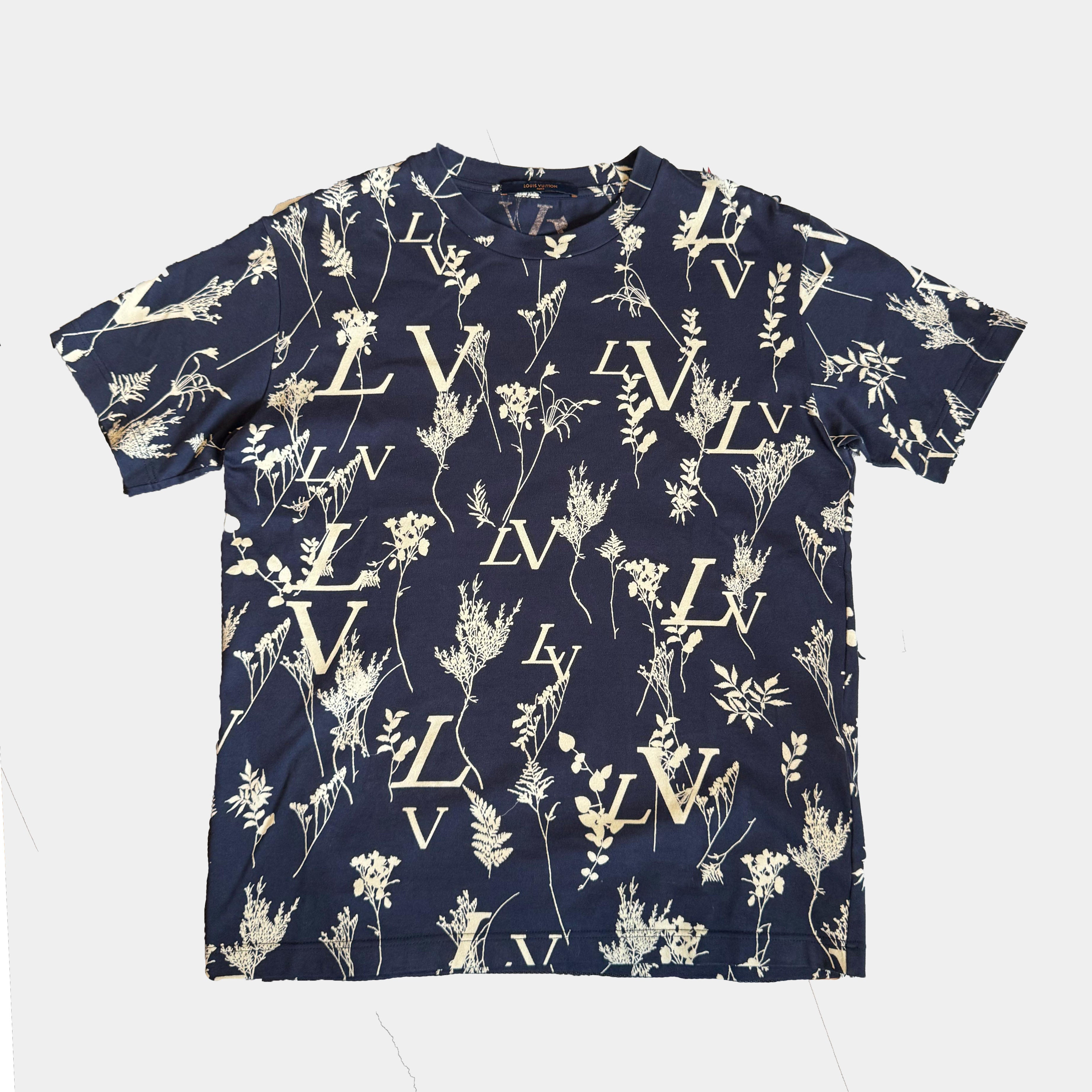 Louis Vuitton Leaf & LV Printed T-Shirt