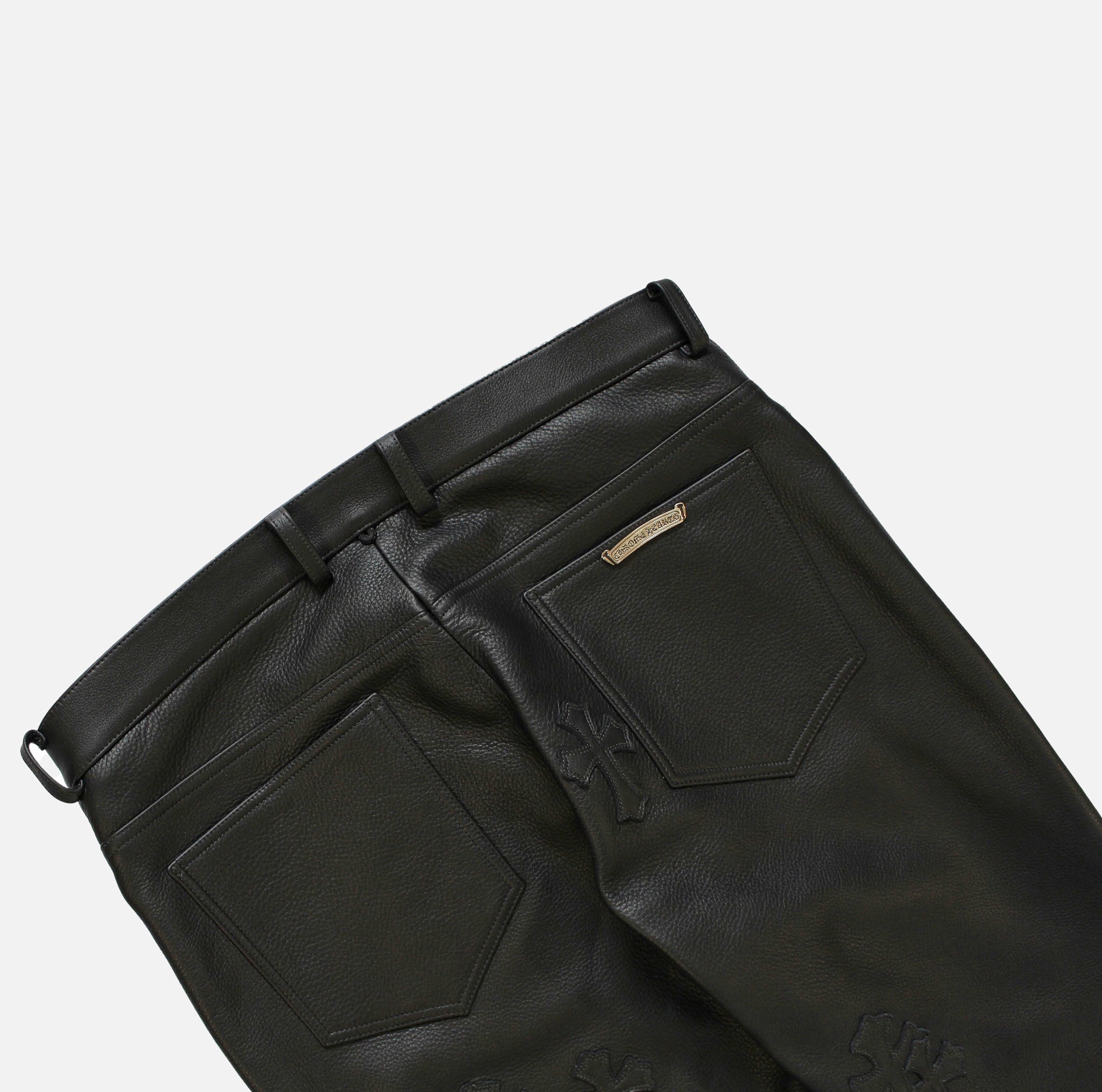 Cross Patch Leather Trouser