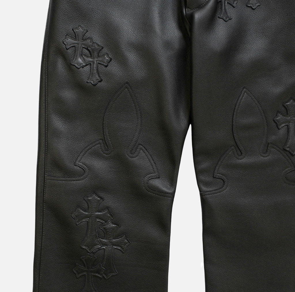 Cross Patch Leather Trouser