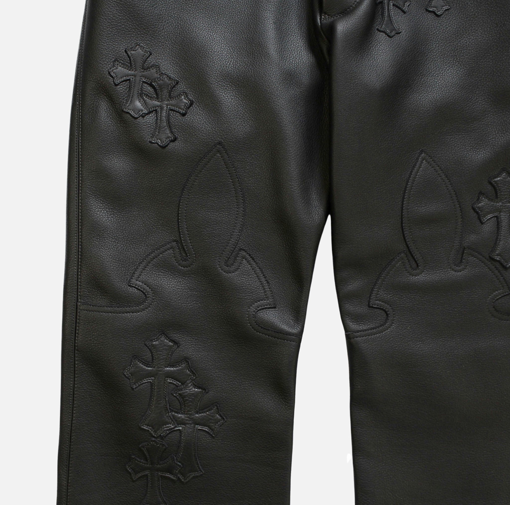 Cross Patch Leather Trouser