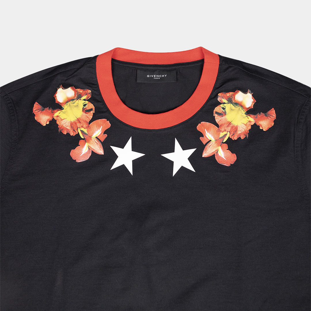 Givenchy Flame Collar T-Shirt by Riccardo Tisci