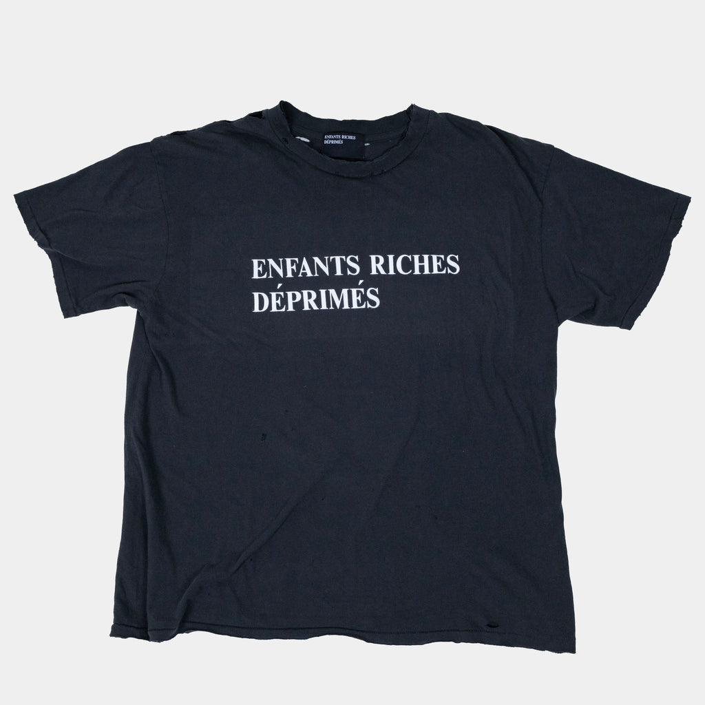 Enfants Riches Deprimes Distressed Classic Logo T-Shirt