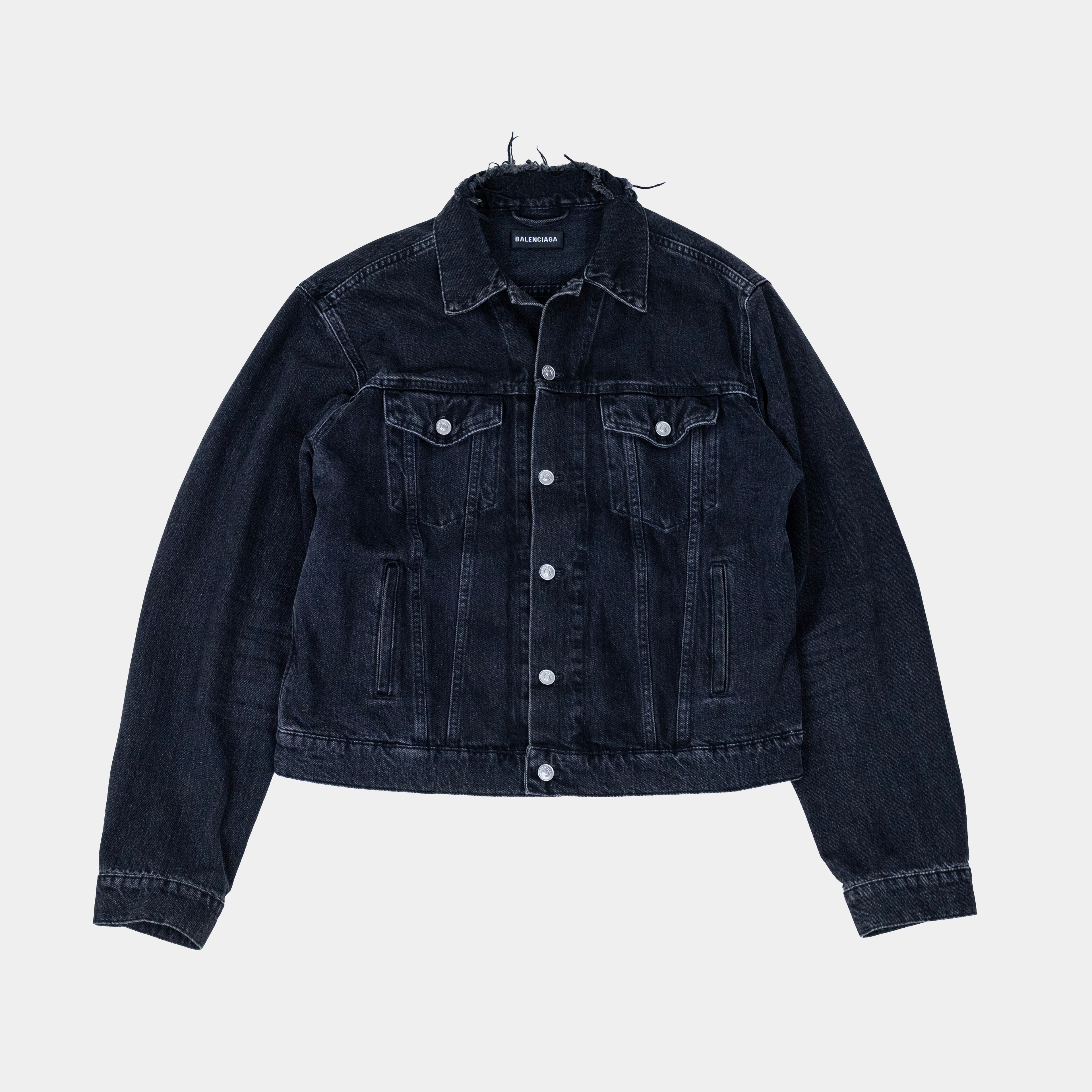 Balenciaga Political Logo Denim Jacket