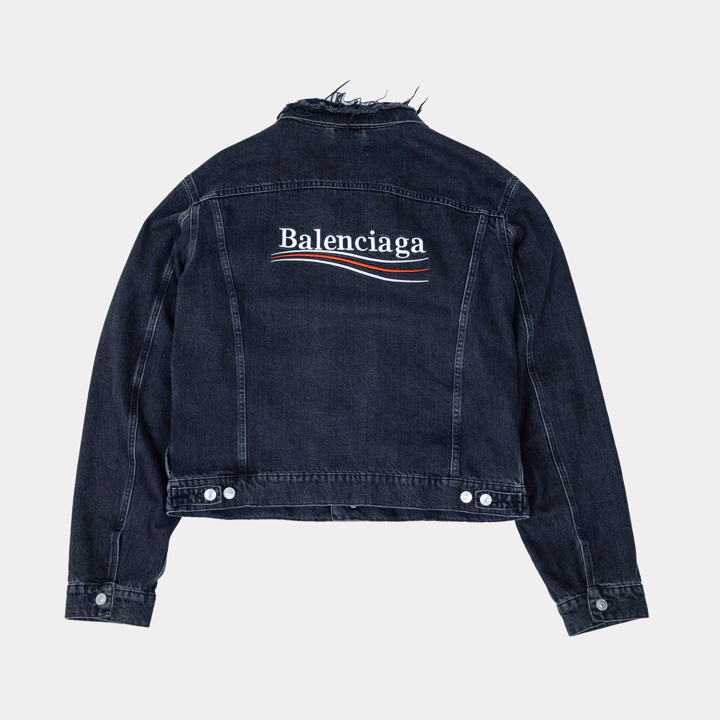 Political Logo Denim Jacket