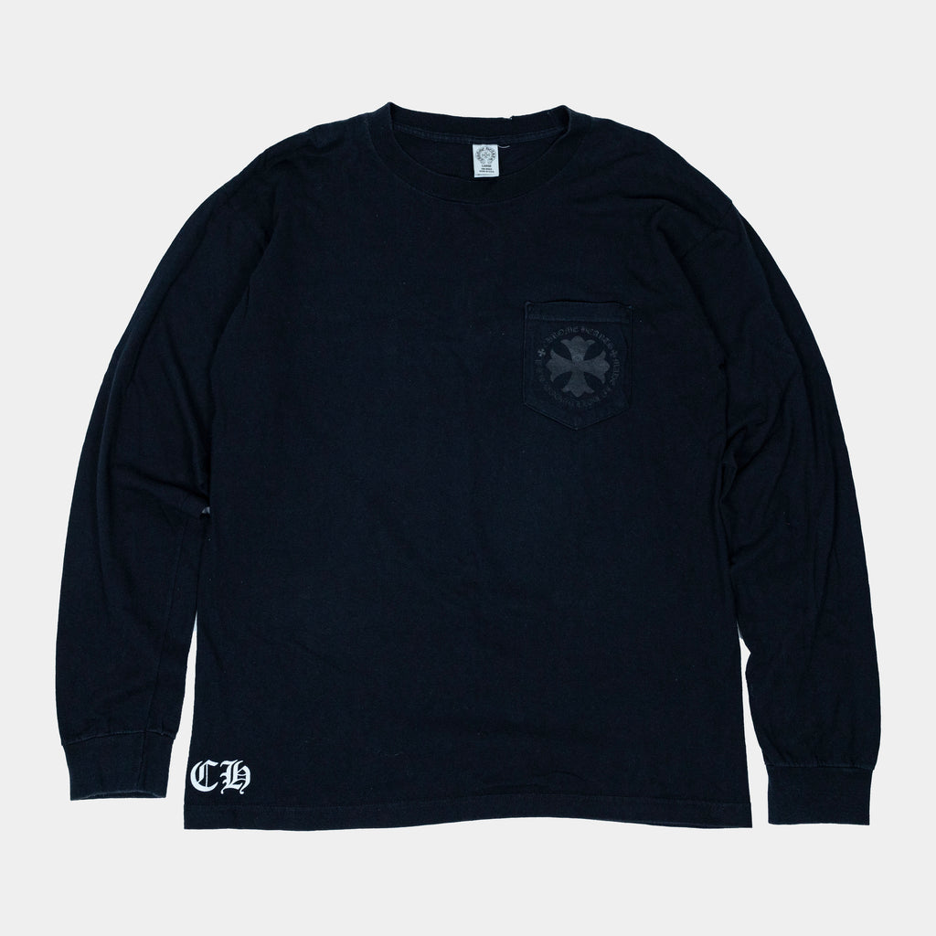 Chrome Hearts Pocket Cross Logo Long Sleeve T-Shirt
