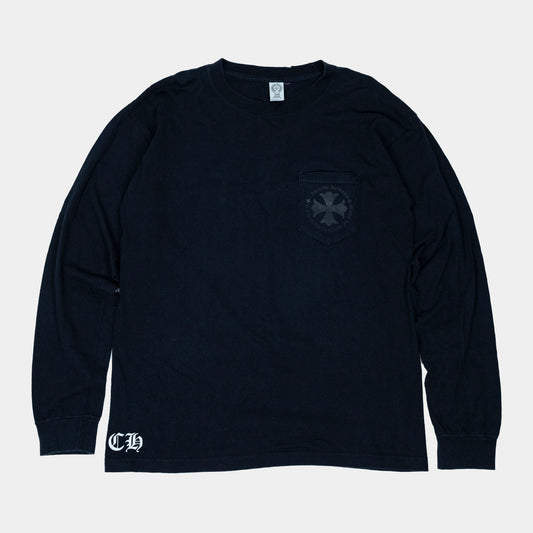 Pocket Cross Logo Longsleeve T-Shirt