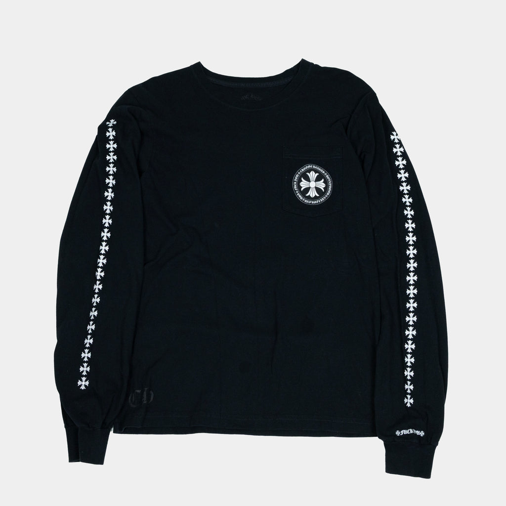 Chrome Hearts Cross Emblem Logo Lonsleeve T-Shirt