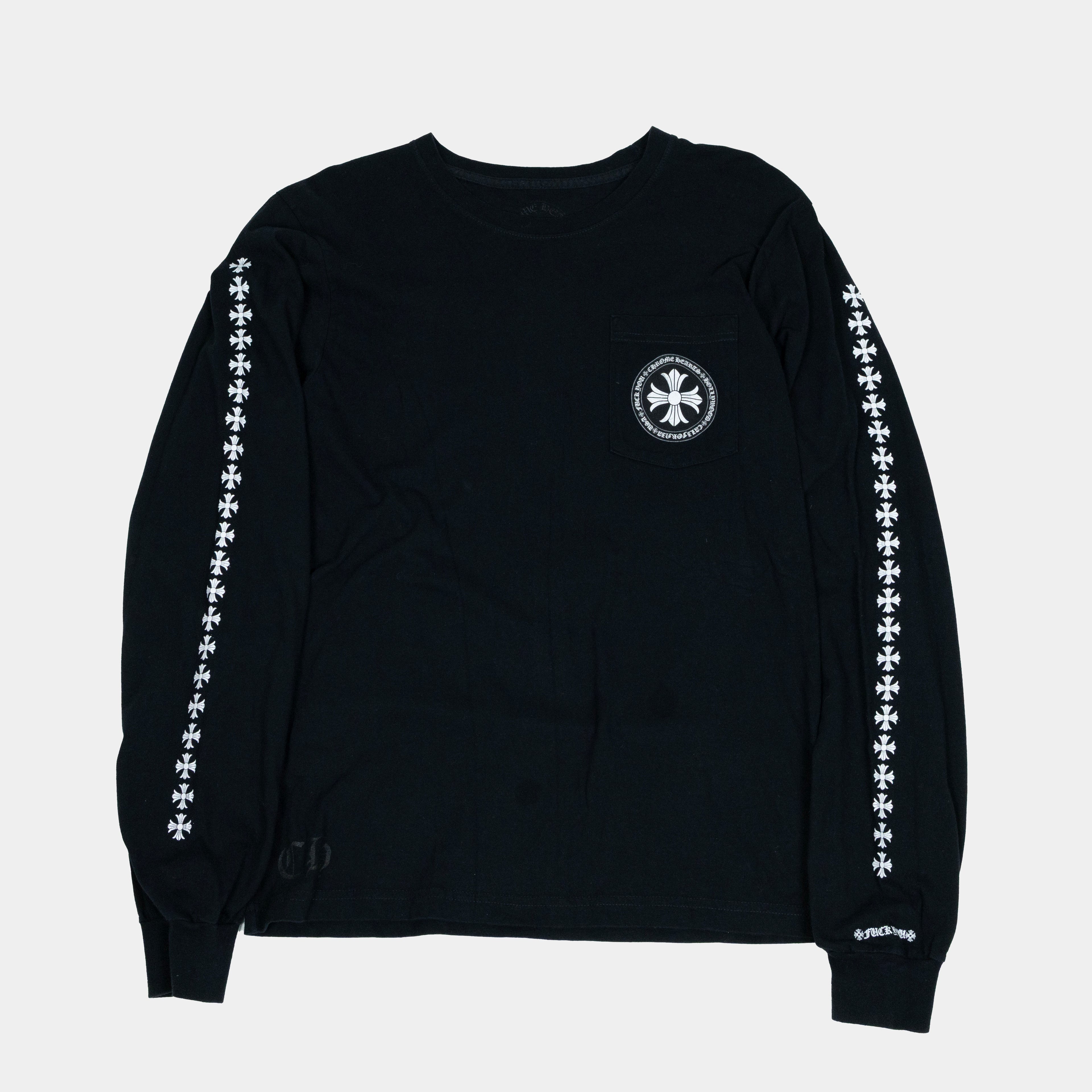 Chrome Hearts Cross Emblem Logo Lonsleeve T-Shirt