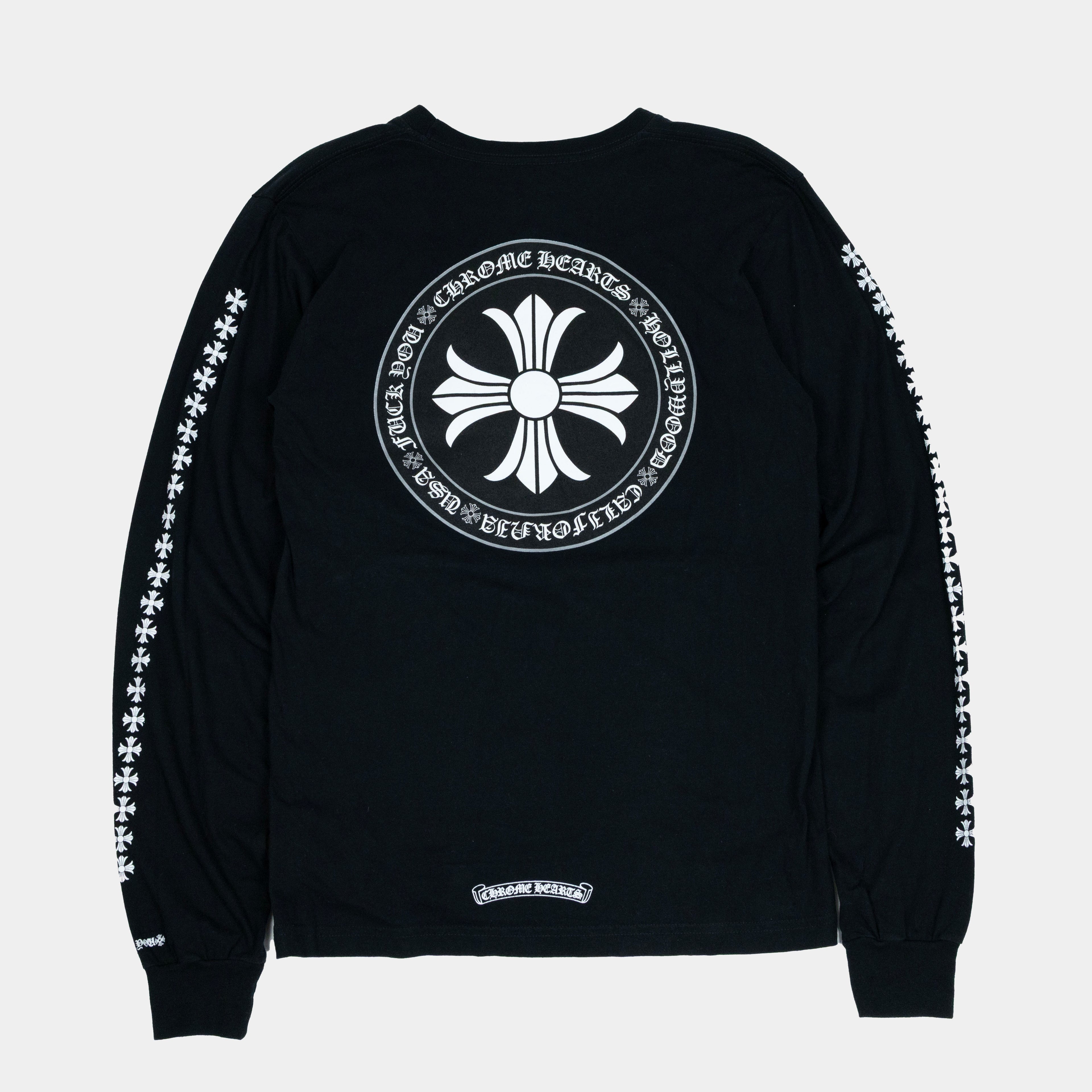 Chrome Hearts Cross Emblem Logo Lonsleeve T-Shirt
