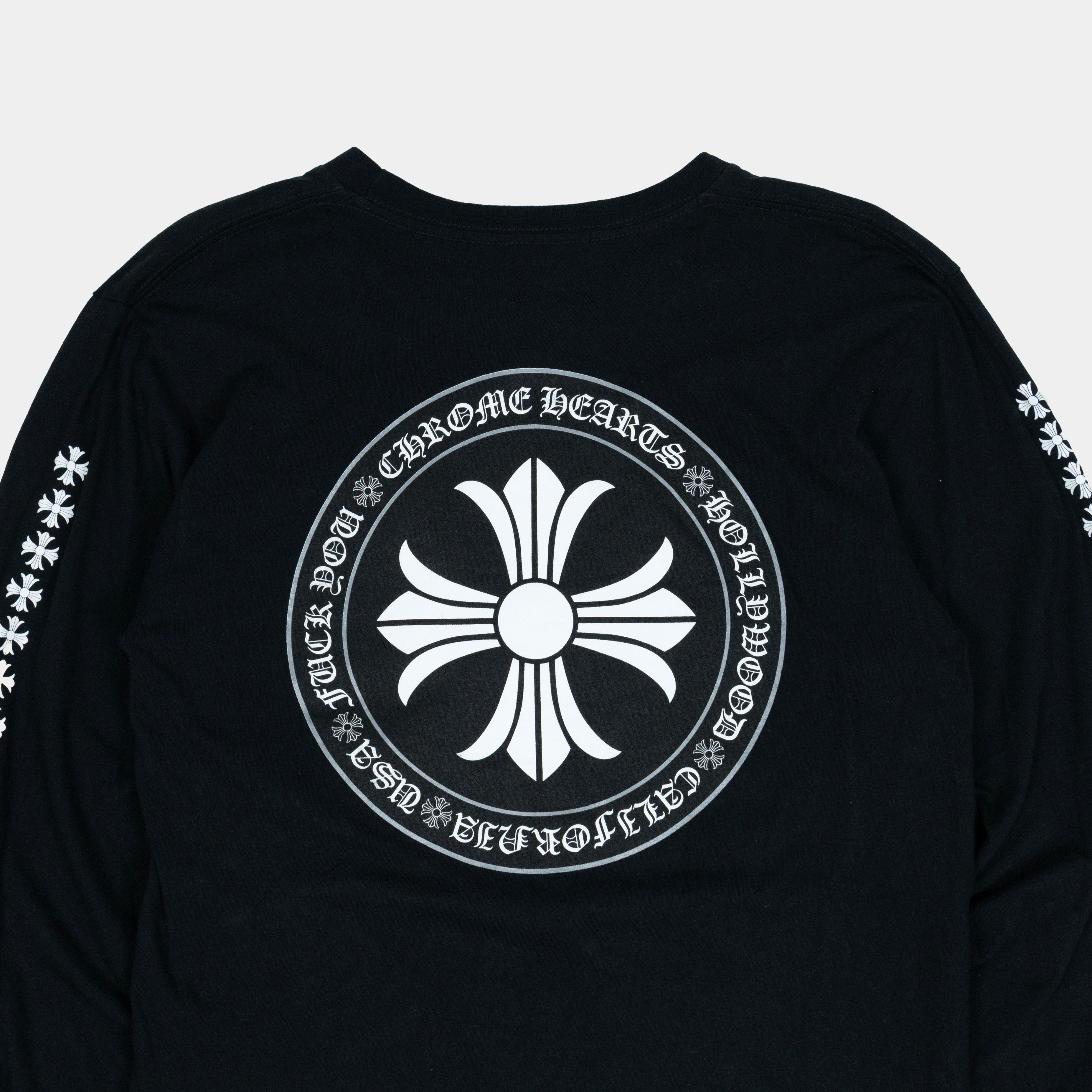 Chrome Hearts Cross Emblem Logo Lonsleeve T-Shirt