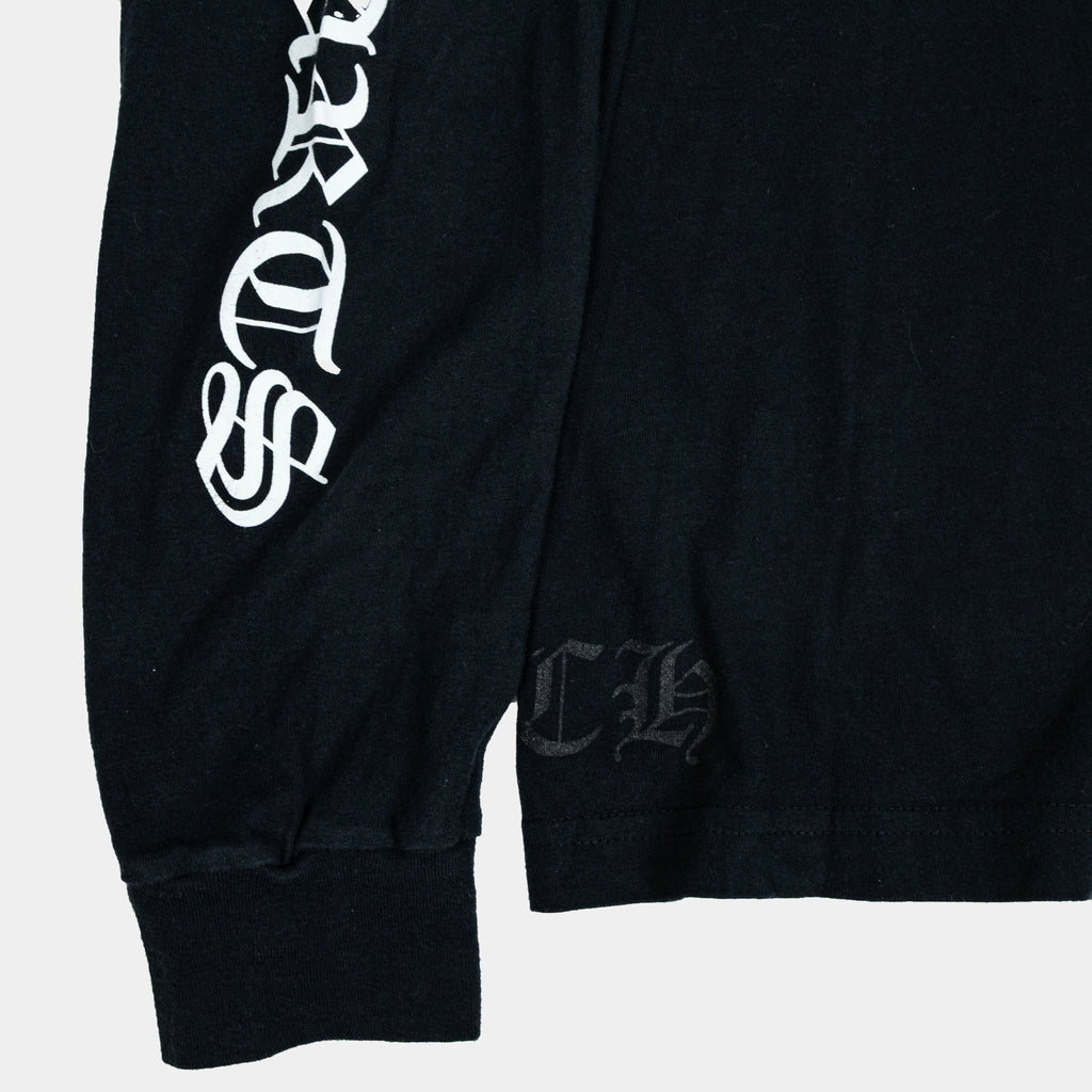 Chrome Hearts Scroll Logo Long Sleeve T-Shirt