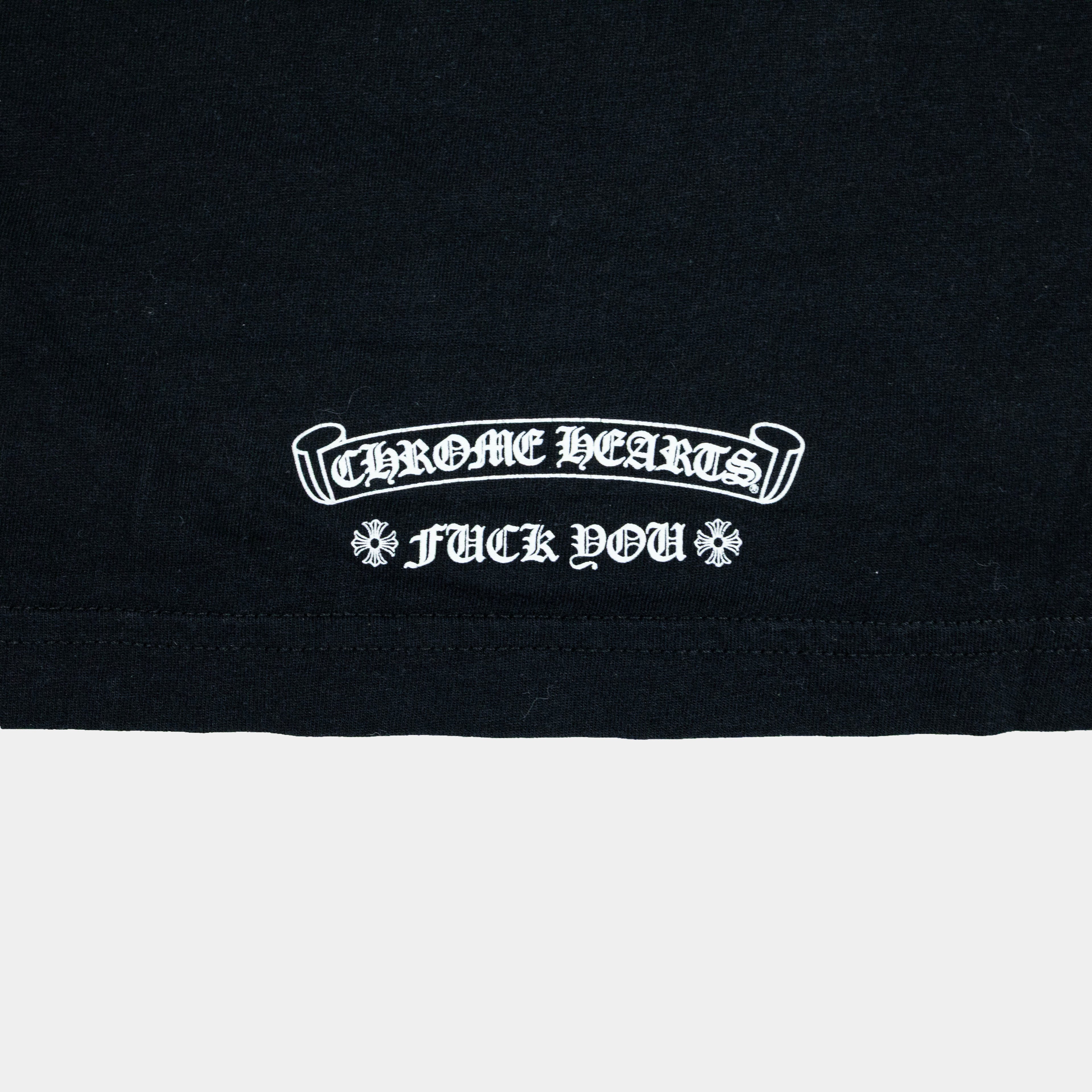 Chrome Hearts Scroll Logo Long Sleeve T-Shirt