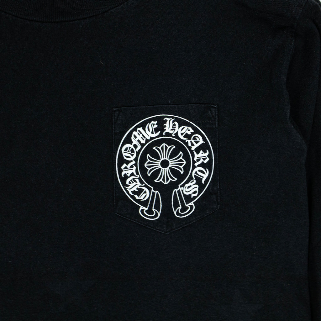 Chrome Hearts Vintage Elbow Cross Long Sleeve T-Shirt