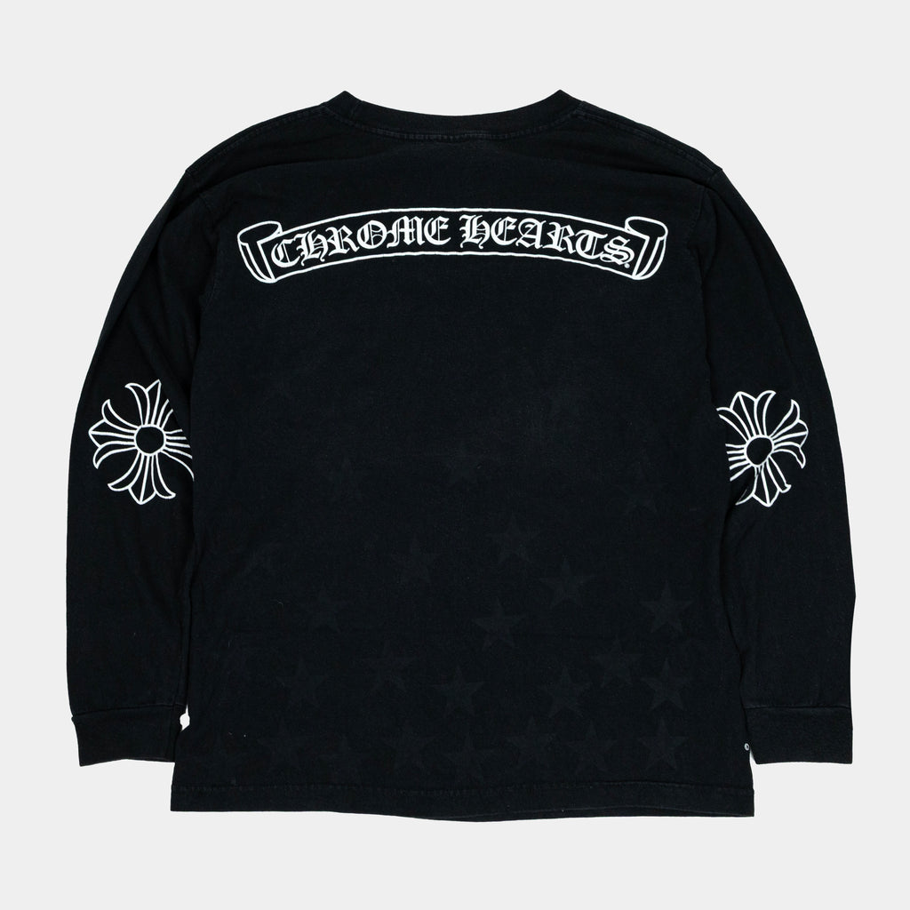 Chrome Hearts Vintage Elbow Cross Long Sleeve T-Shirt