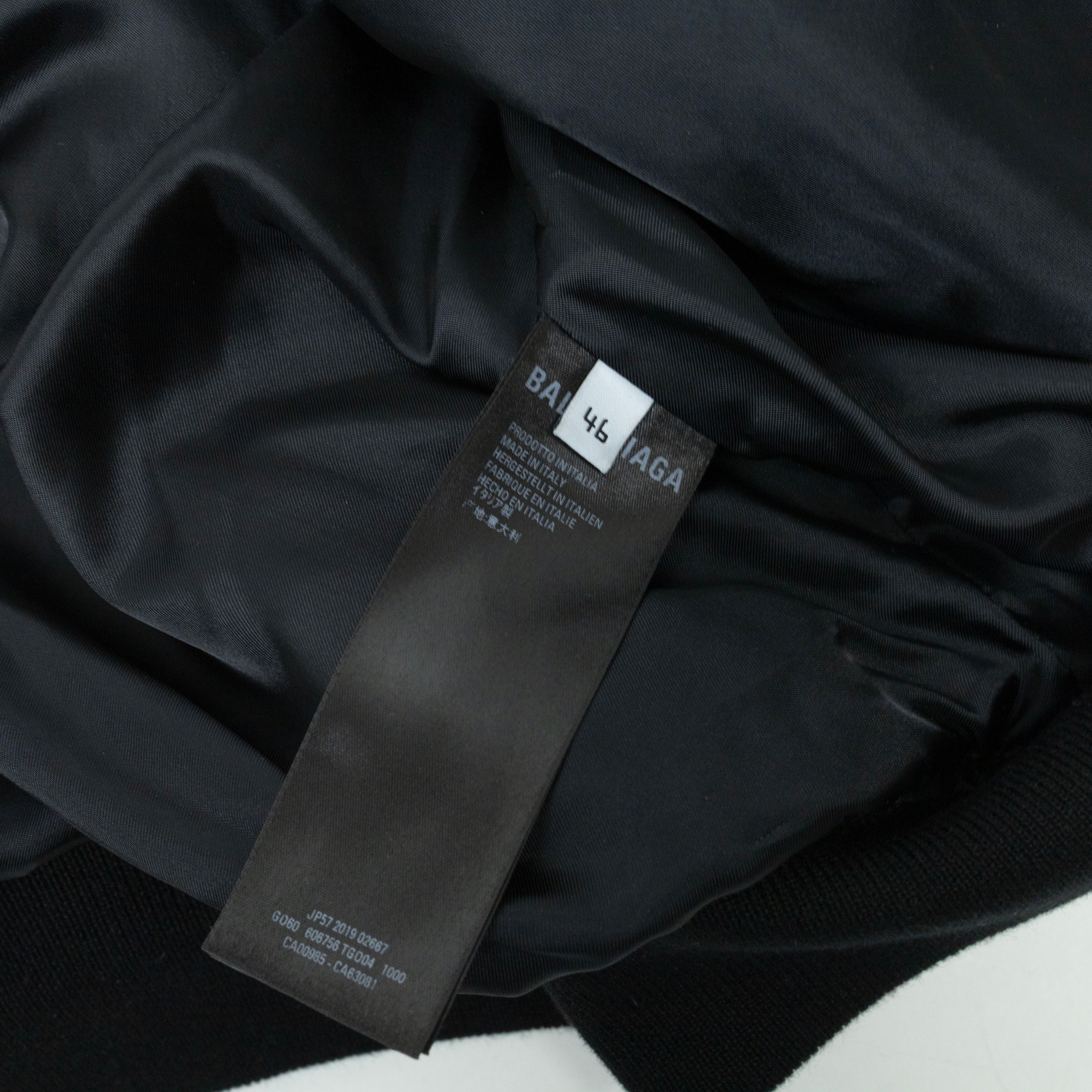 Balenciaga Logo Quilted Bomber Jacket