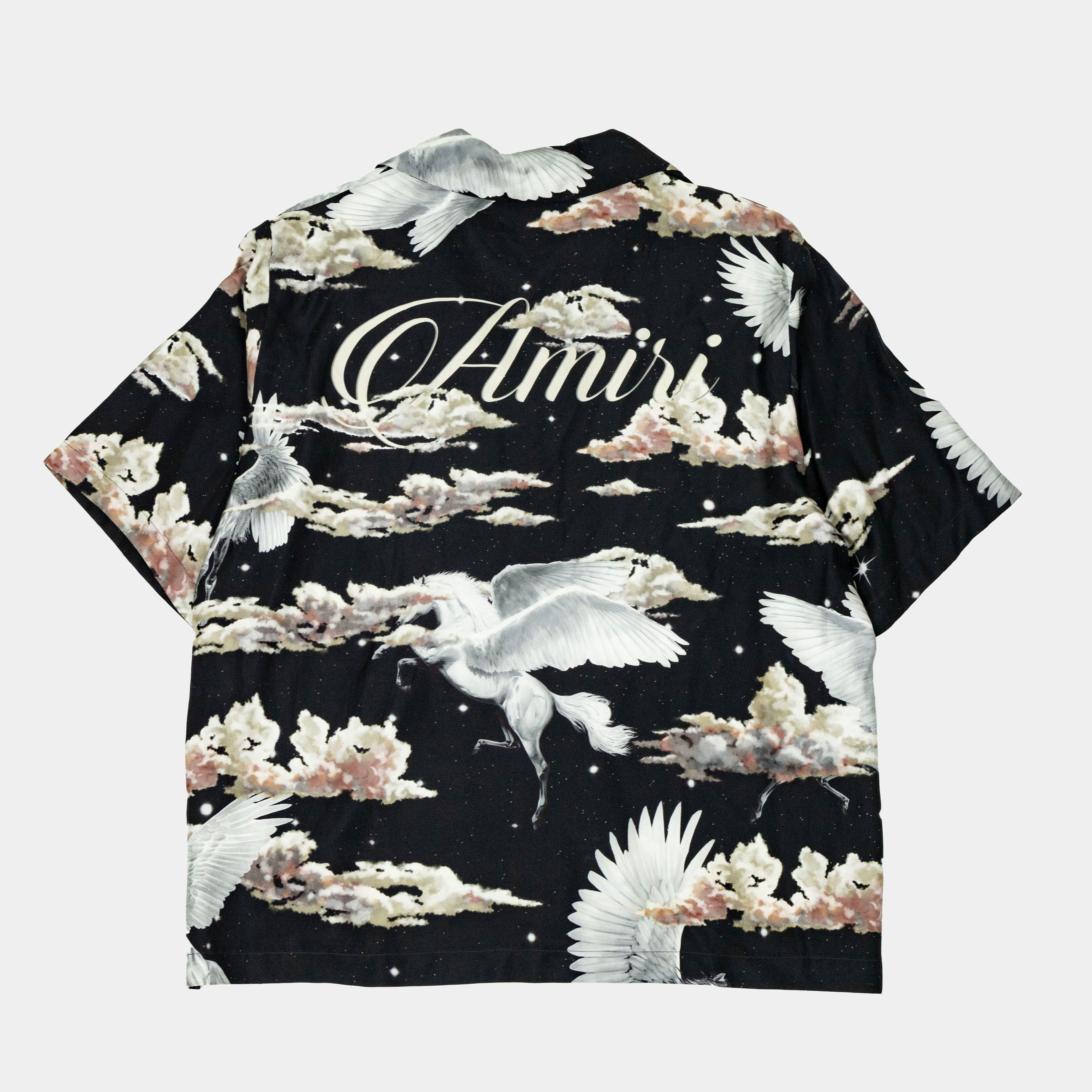Amiri Pegasus Silk Bowling Shirt
