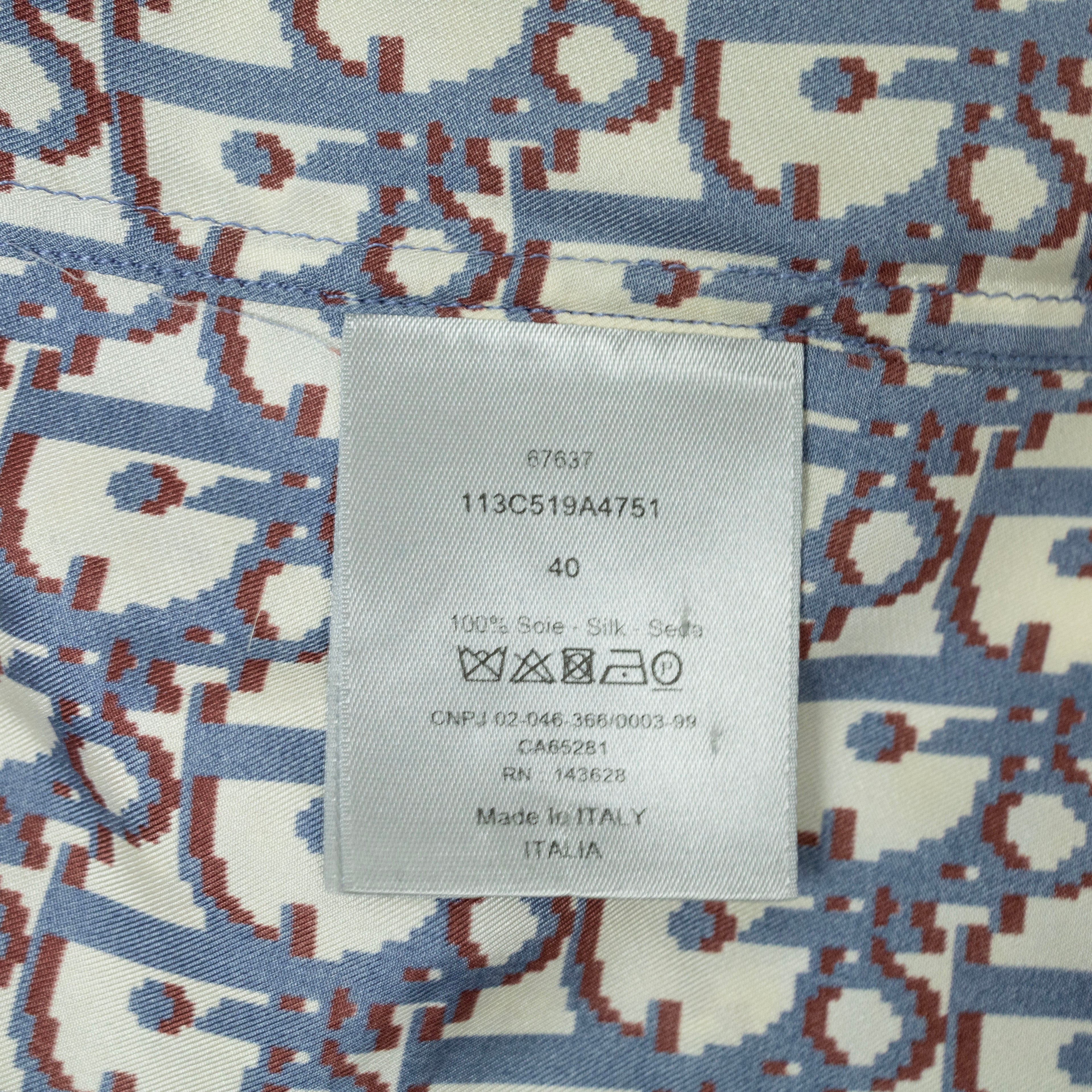 Dior Monogram Silk Bowling Shirt