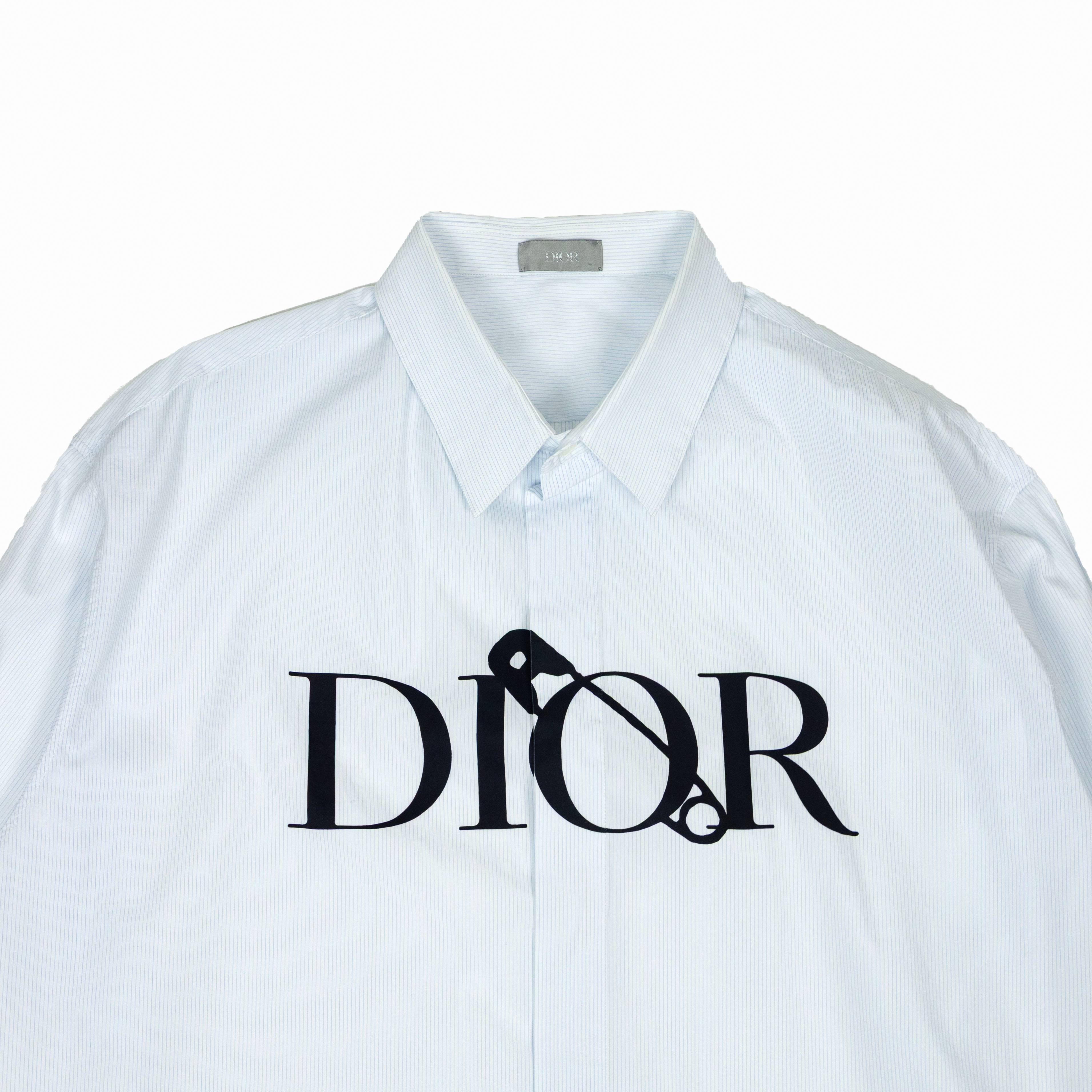 2020 Dior x Judy Blame Safety Pin Button Up Shirt