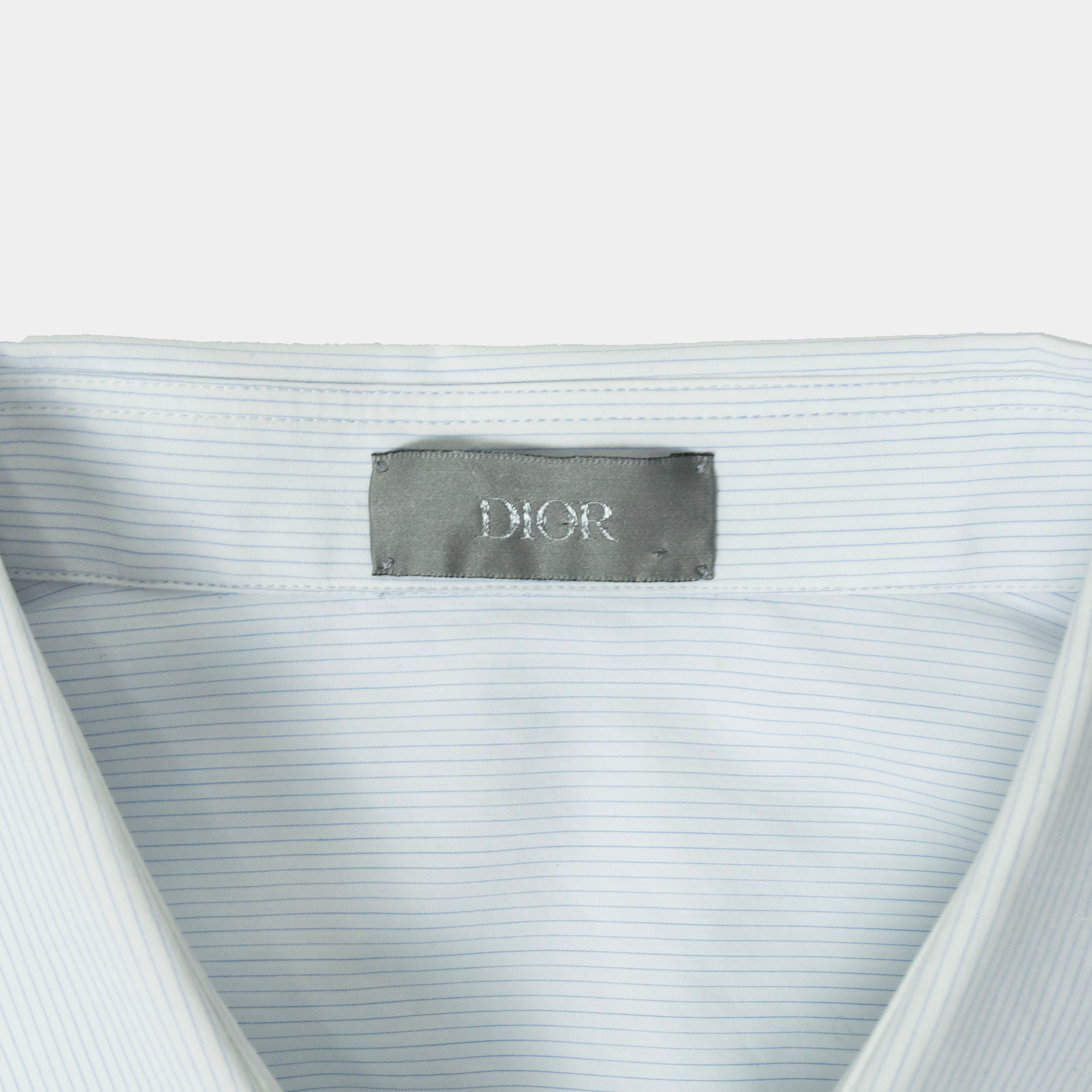 2020 Dior x Judy Blame Safety Pin Button Up Shirt