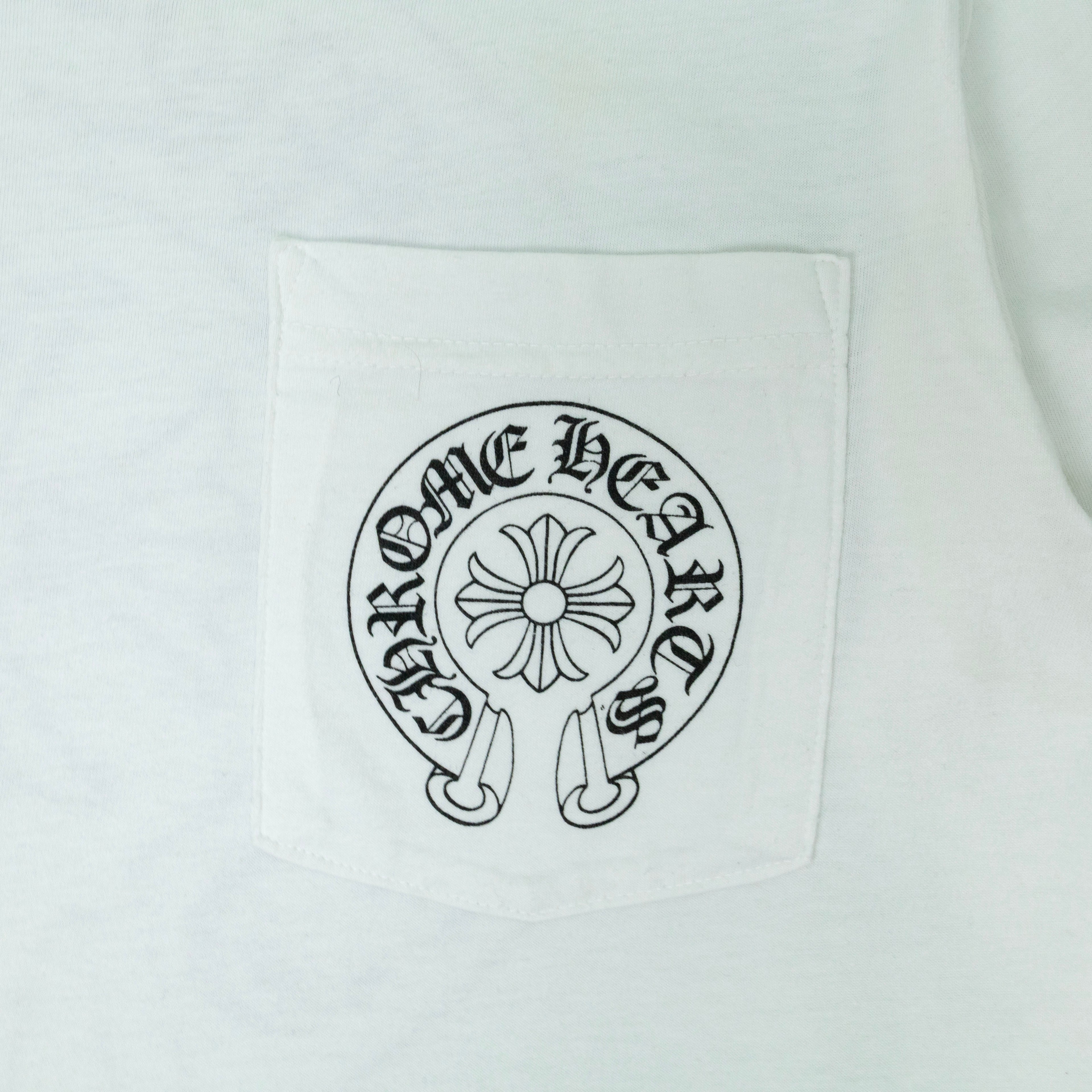 Chrome Hearts Gradient Neck Logo Long Sleeve T-Shirt