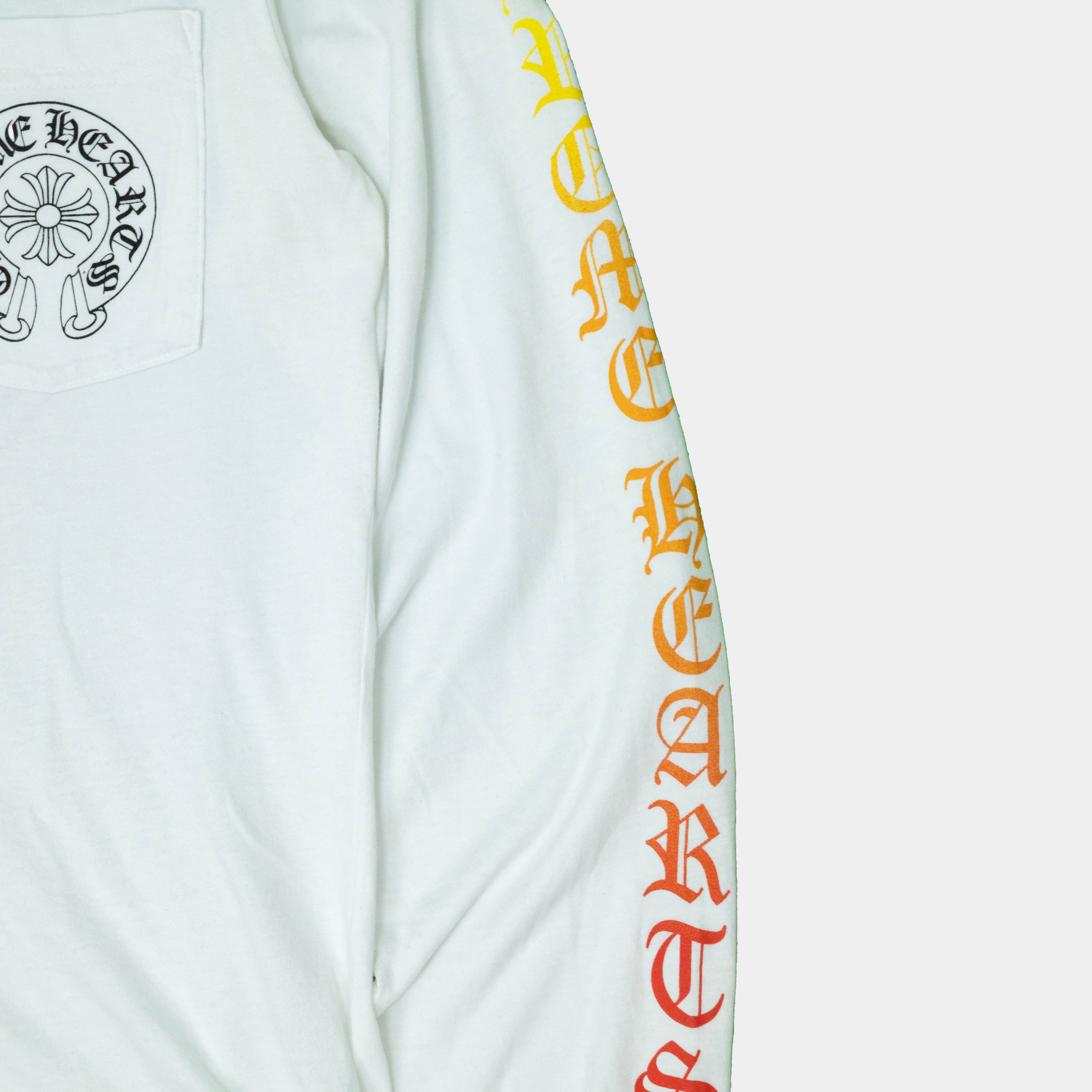 Chrome Hearts Gradient Neck Logo Long Sleeve T-Shirt